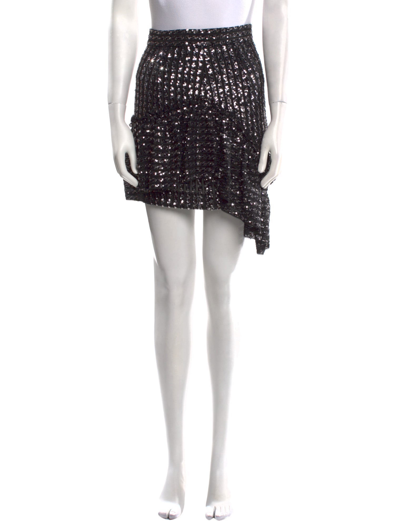 Sandro Sequin Embellishments Knee-Length Skirt
