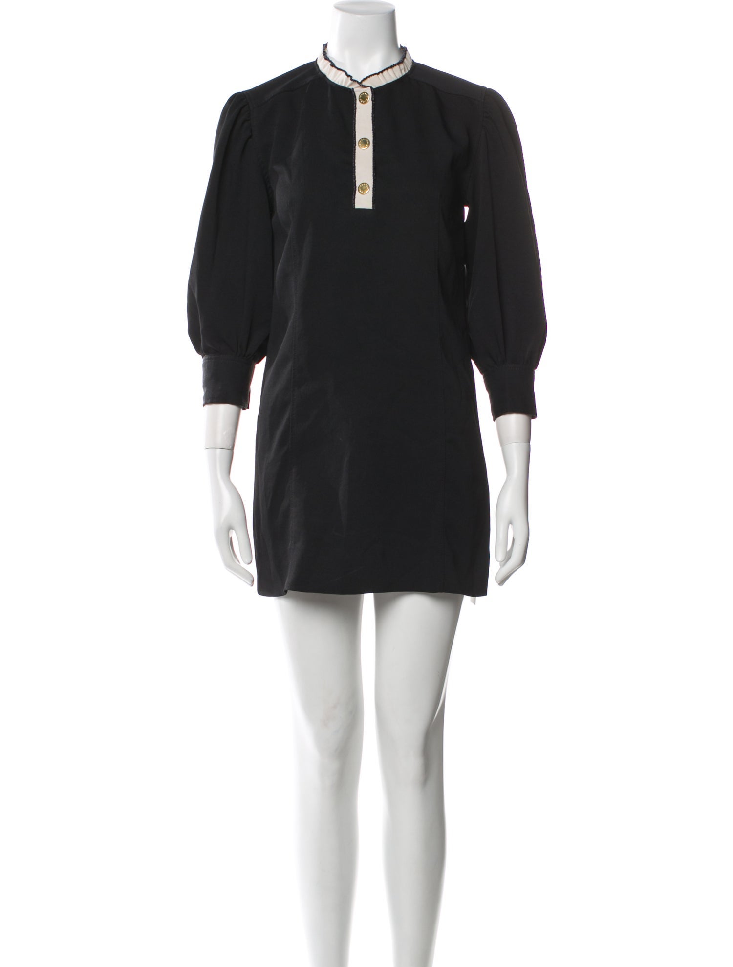 Sandro Mock Neck Mini Dress