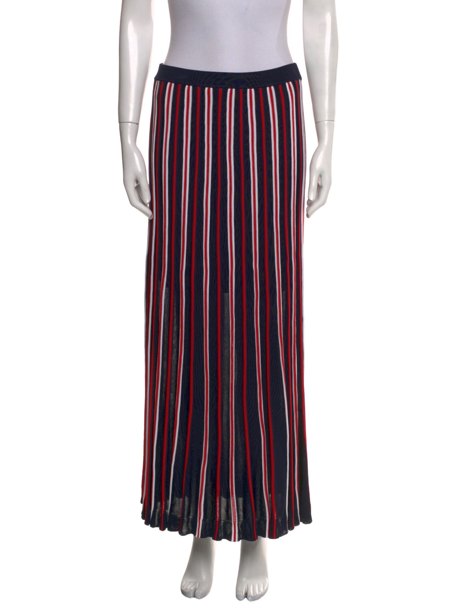 Sandro Striped Midi Length Skirt