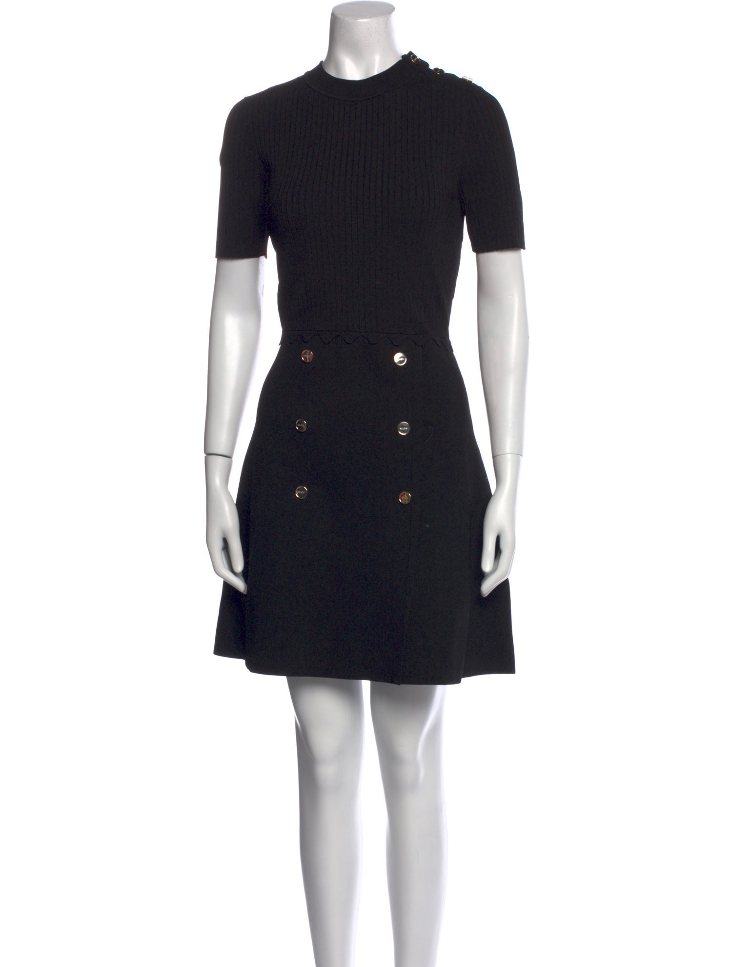 Sandro Crew Neck Mini Dress