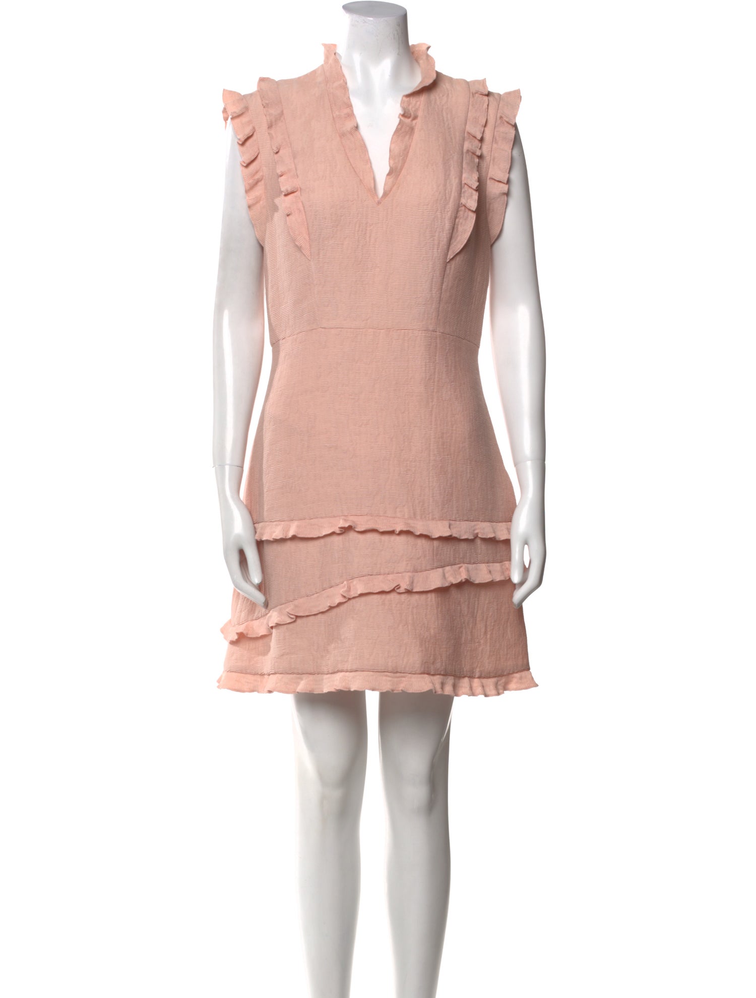 Sandro V-Neck Mini Dress