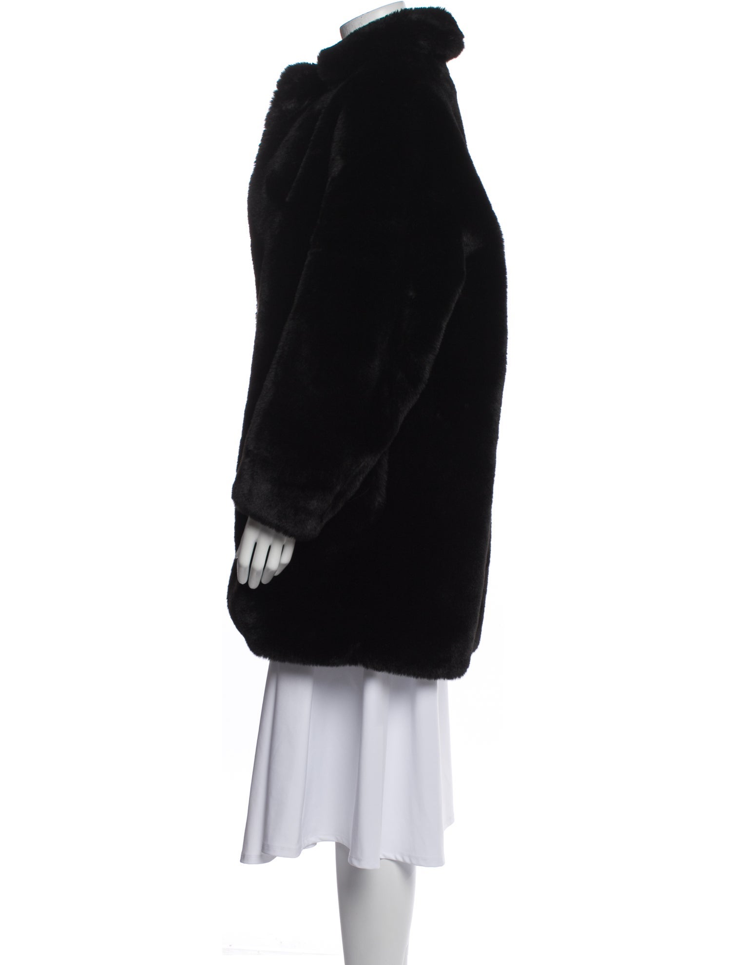 Sandro Faux Fur Faux Fur Coat