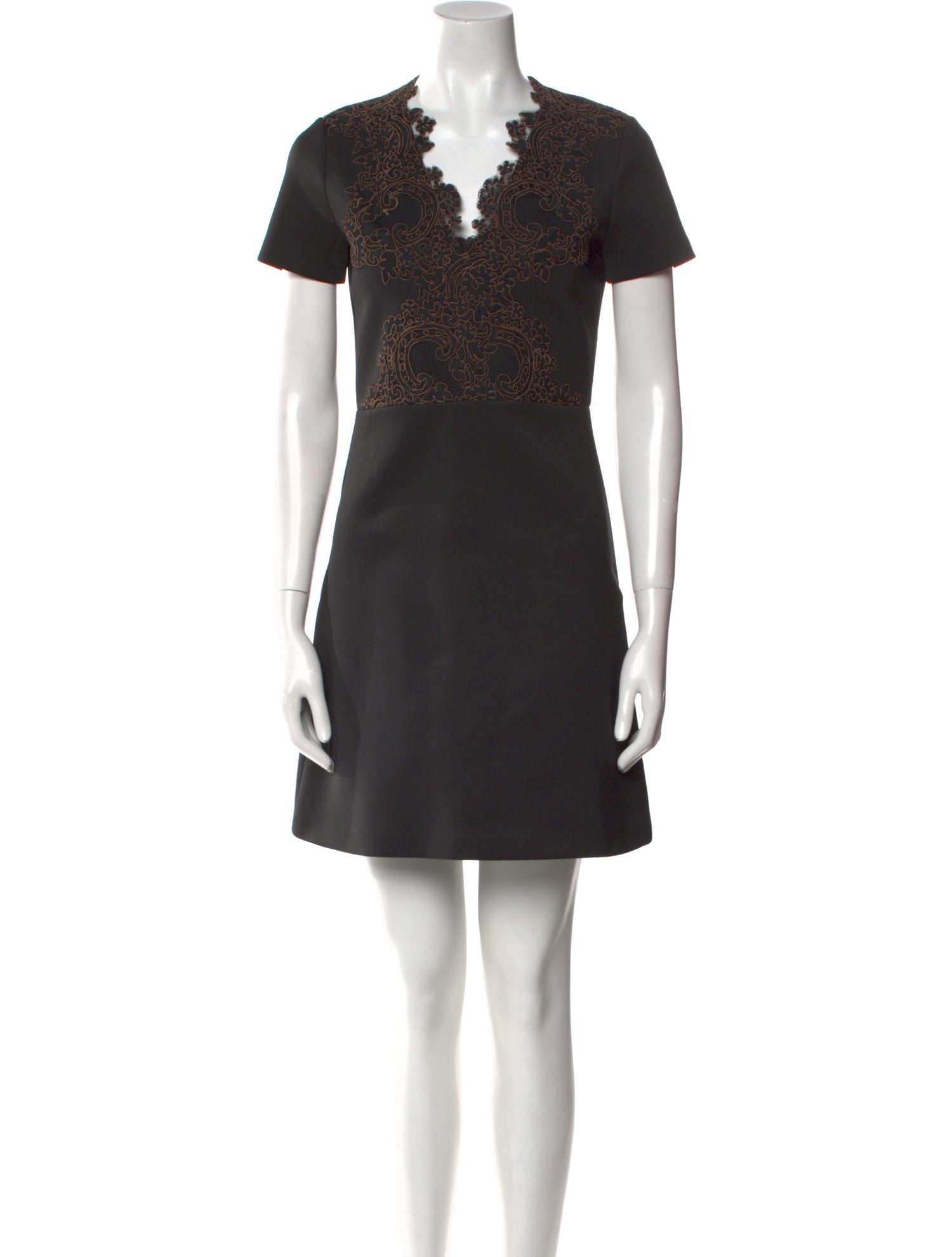 Sandro V-Neck Mini Dress