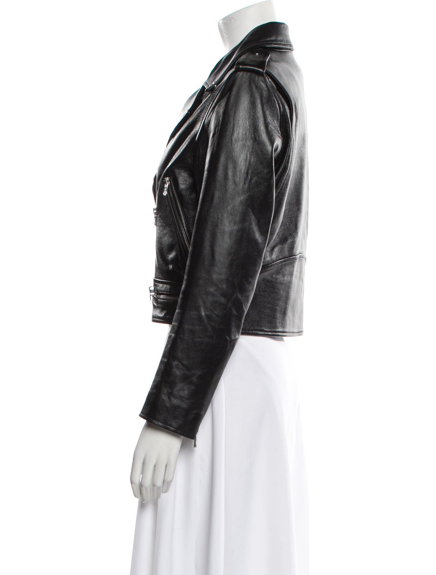 Sandro Leather Biker Jacket
