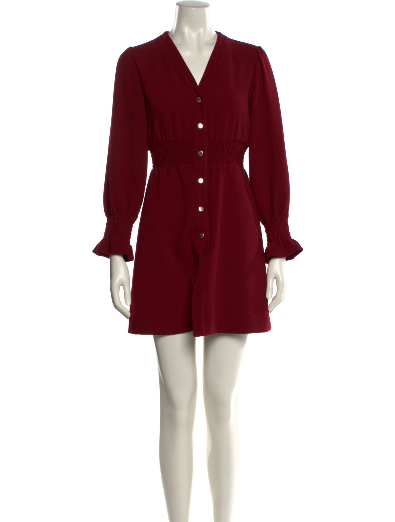 Sandro V-Neck Mini Dress