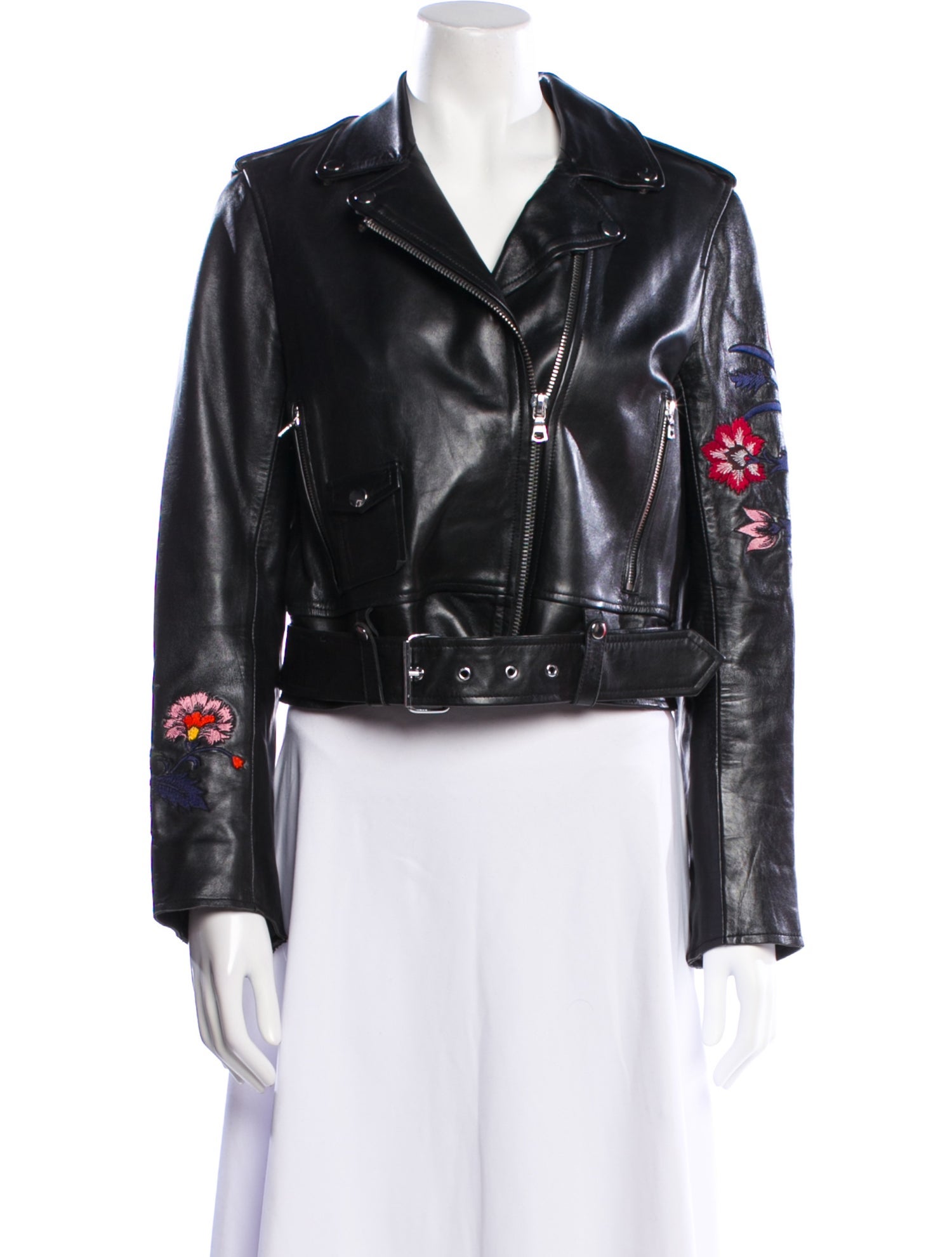 Sandro Leather Biker Jacket