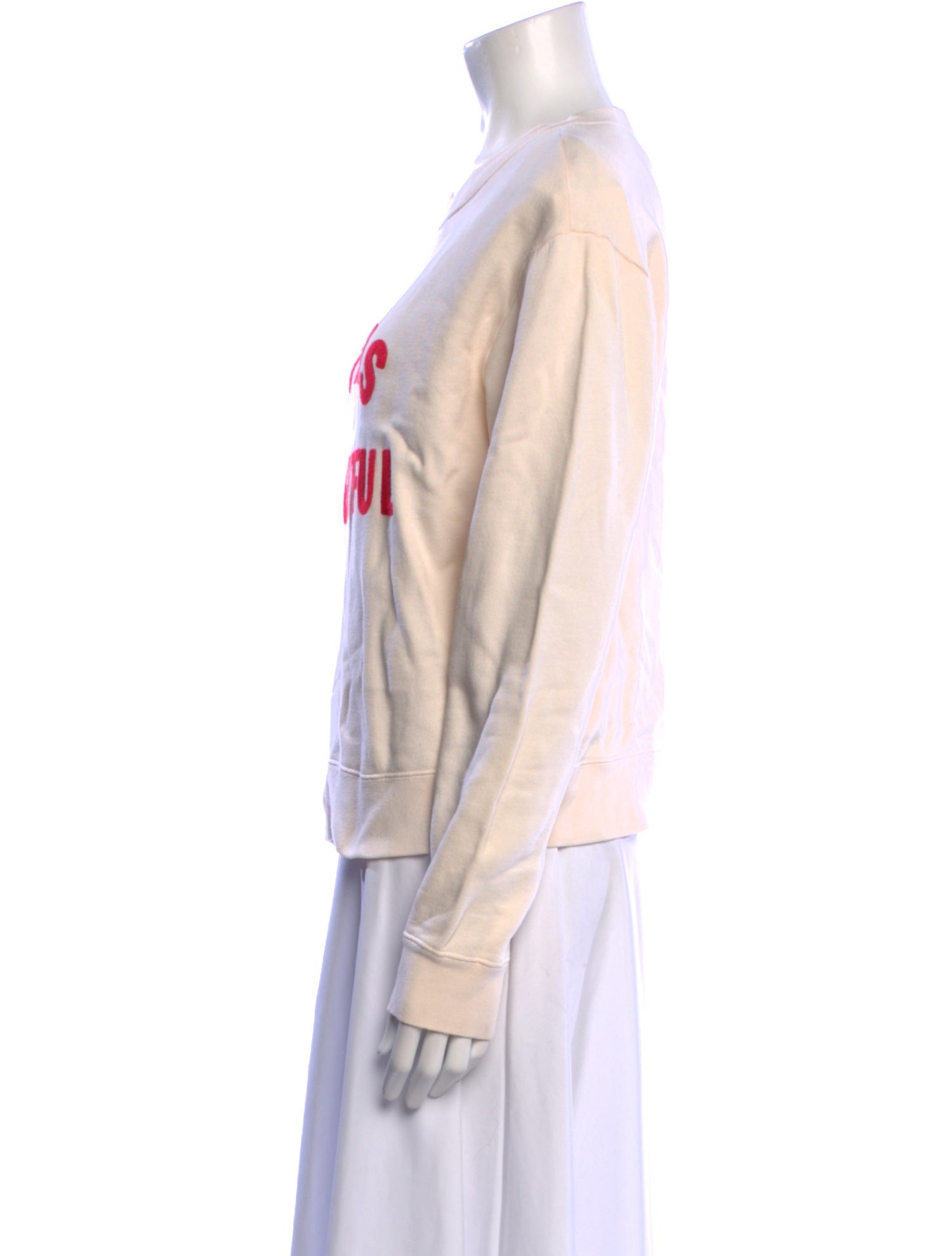 Sandro Graphic Print Crew Neck Sweatshirt