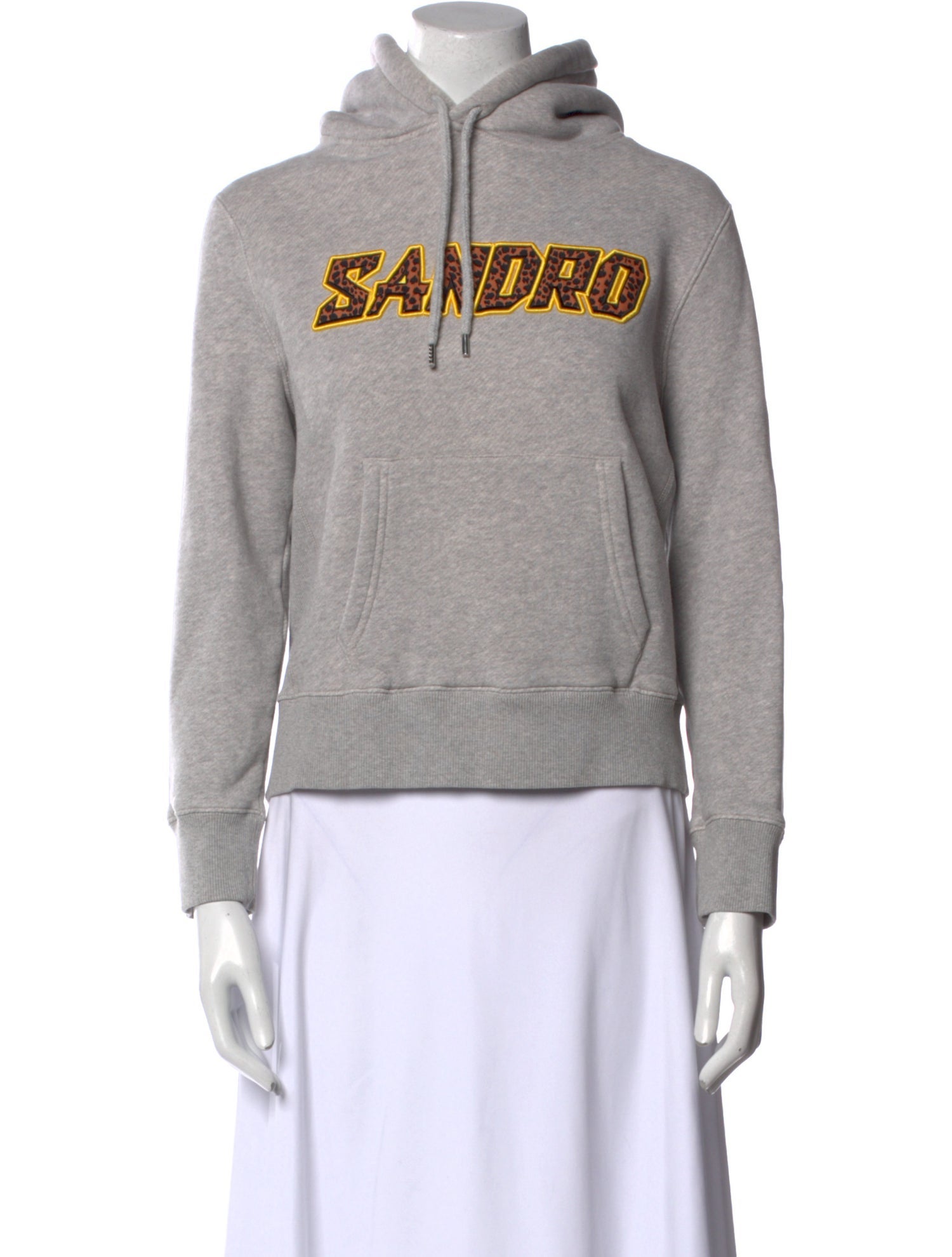 Sandro Graphic Print Crew Neck Sweatshirt