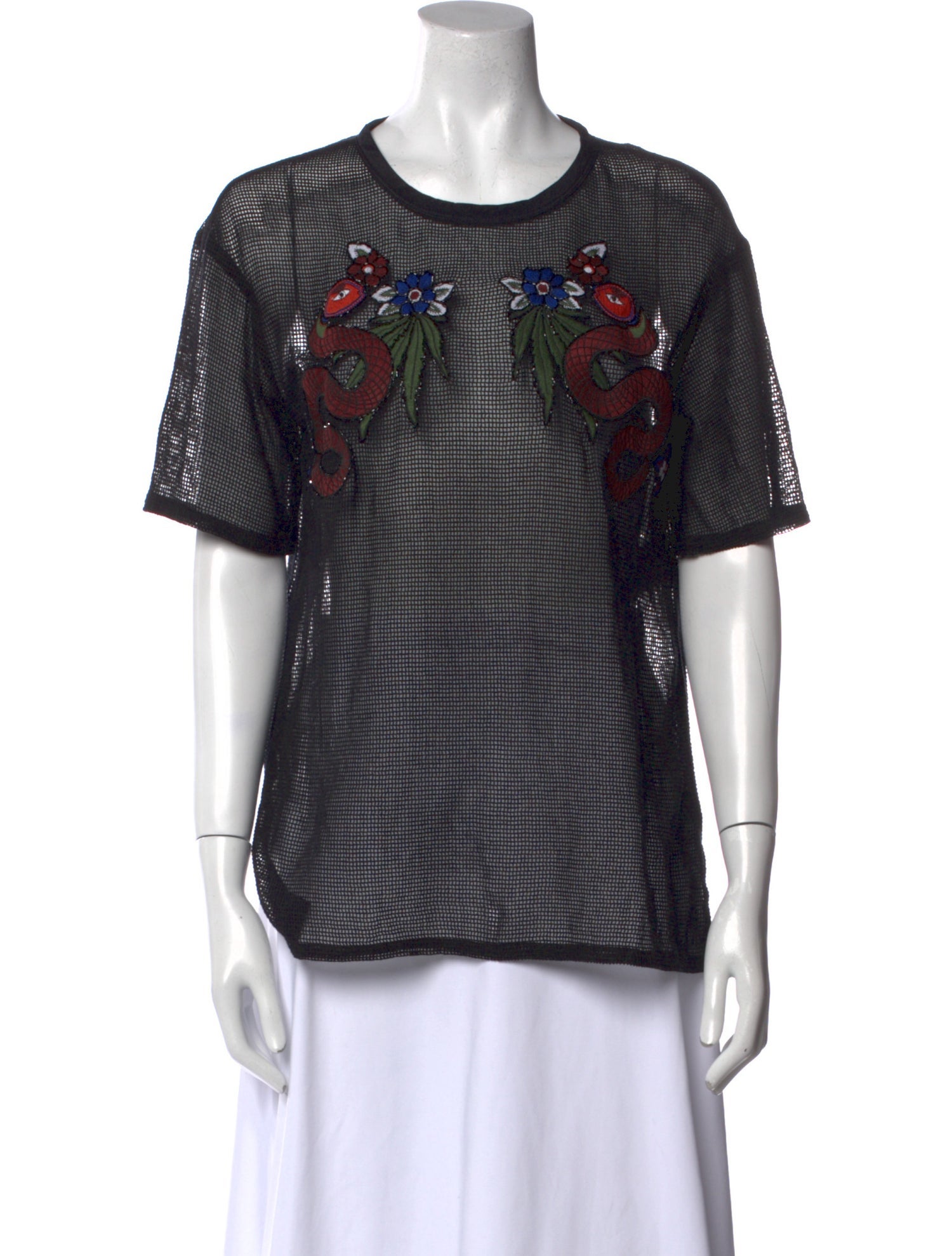 Sandro Printed Crew Neck T-Shirt