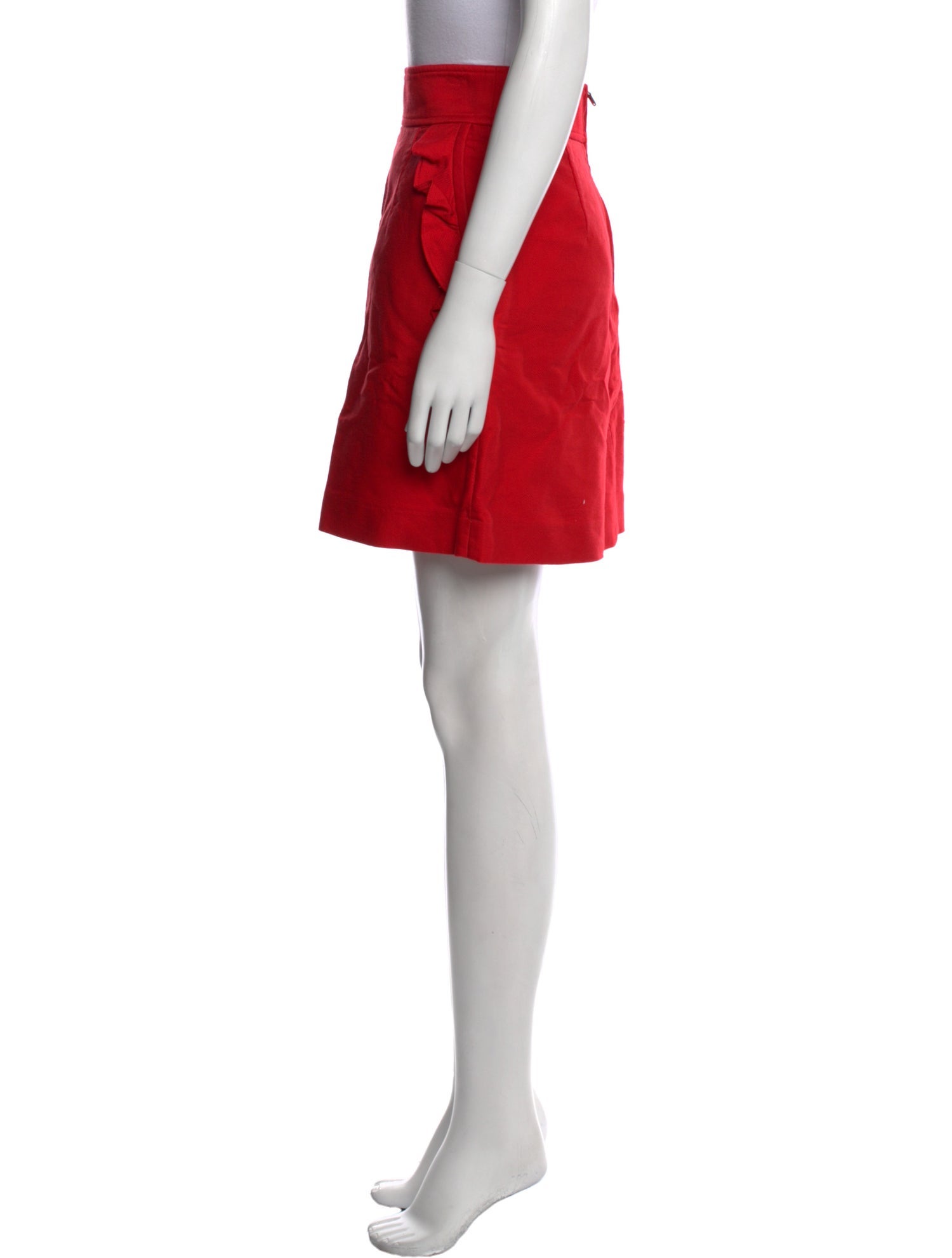 Sandro Ruffle Embellishment Mini Skirt