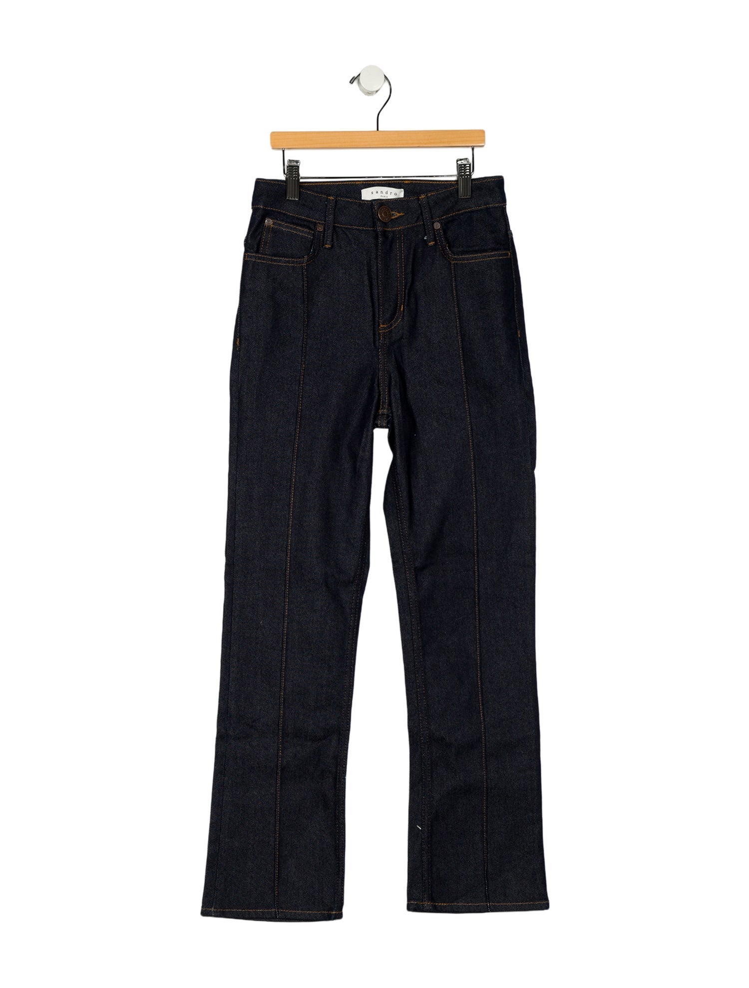 Sandro High-Rise Wide Leg Jeans