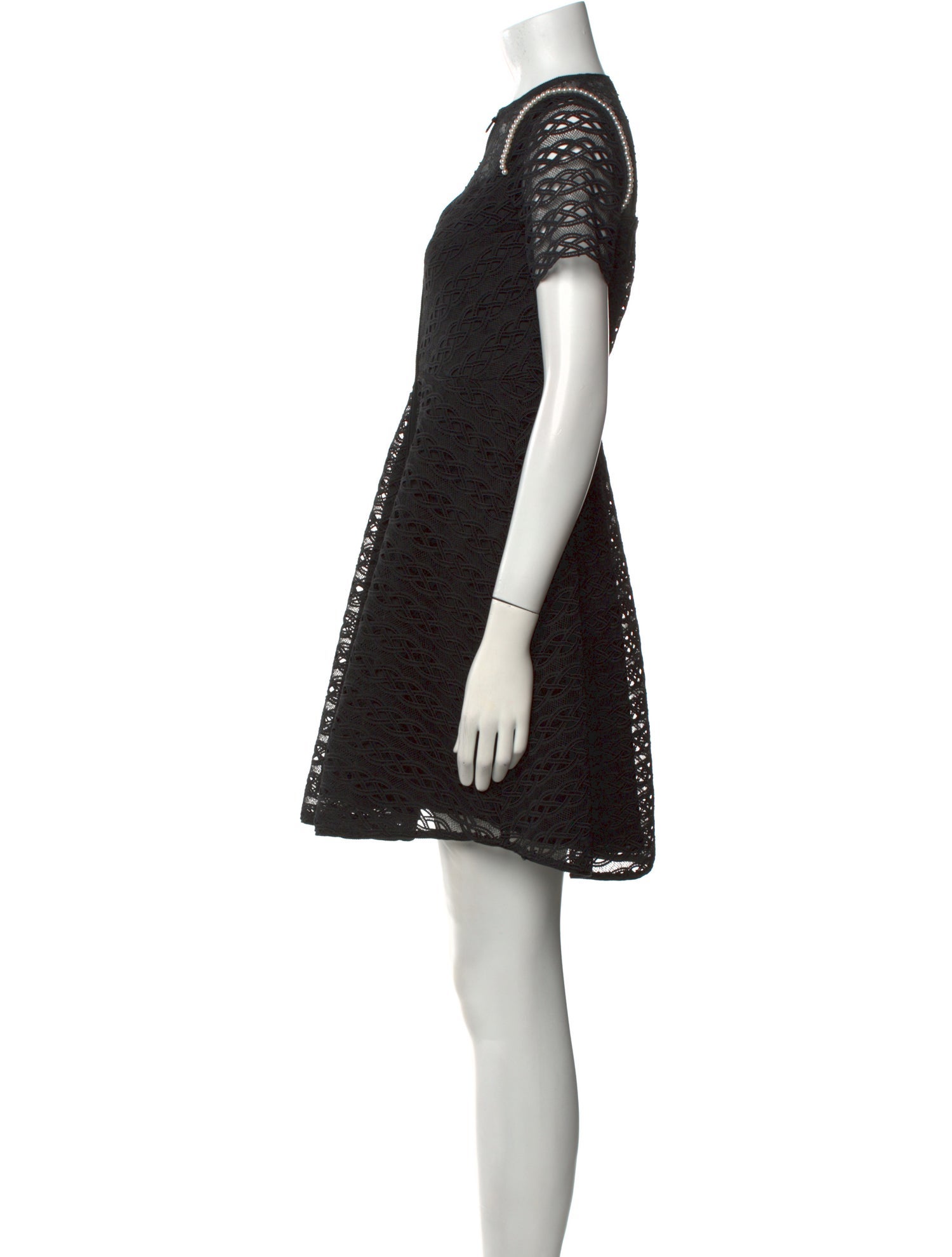 Sandro Crew Neck Mini Dress