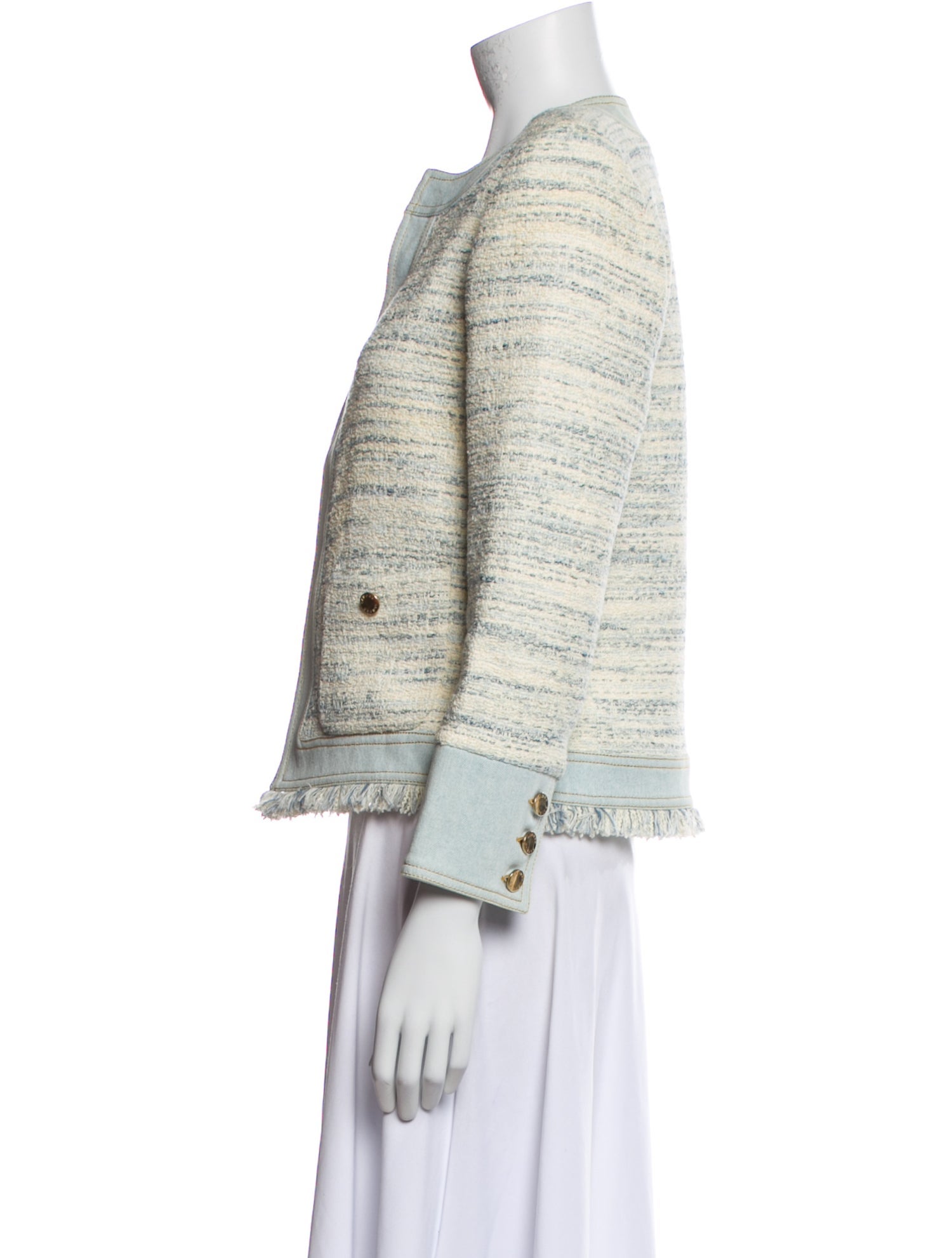 Sandro Tweed Pattern Evening Jacket