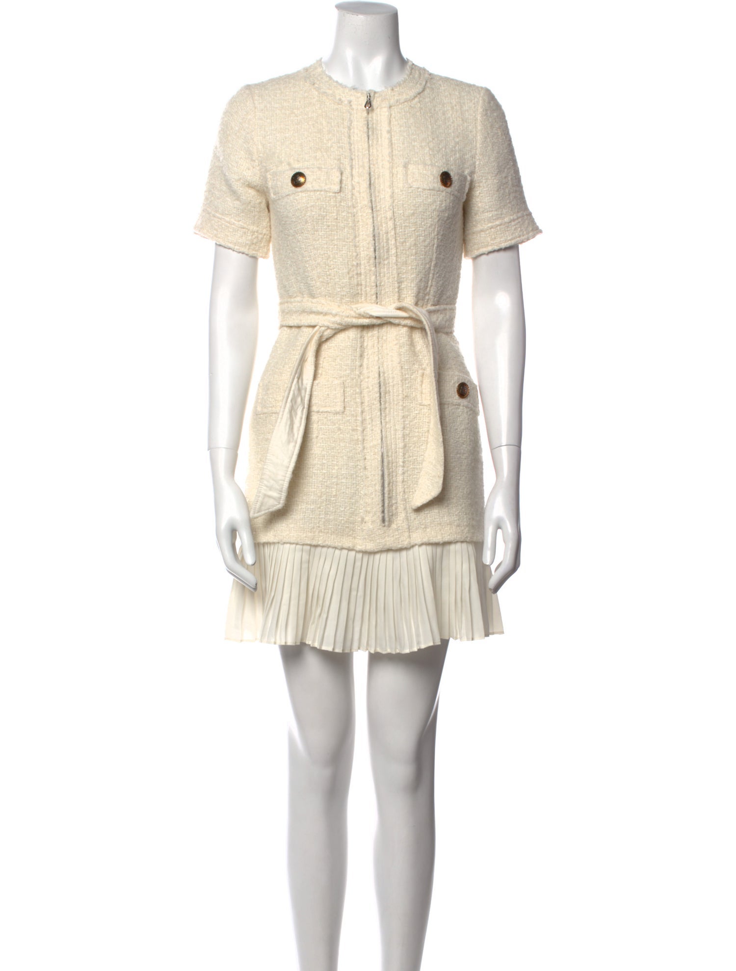 Sandro Crew Neck Mini Dress