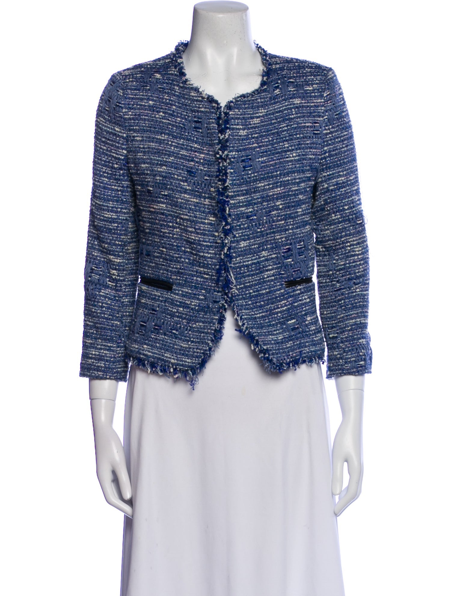 Sandro Tweed Pattern Jacket