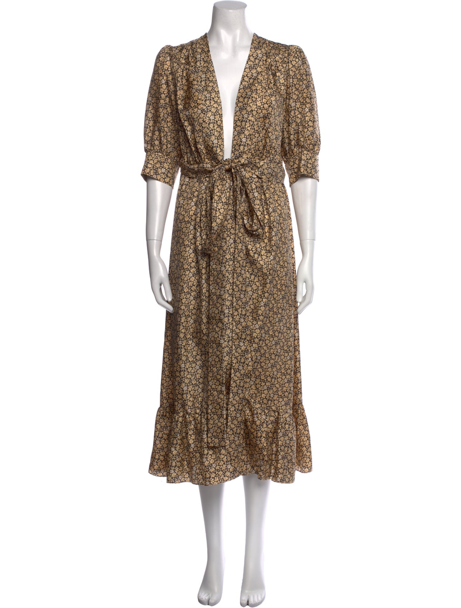 Sandro Silk Long Dress