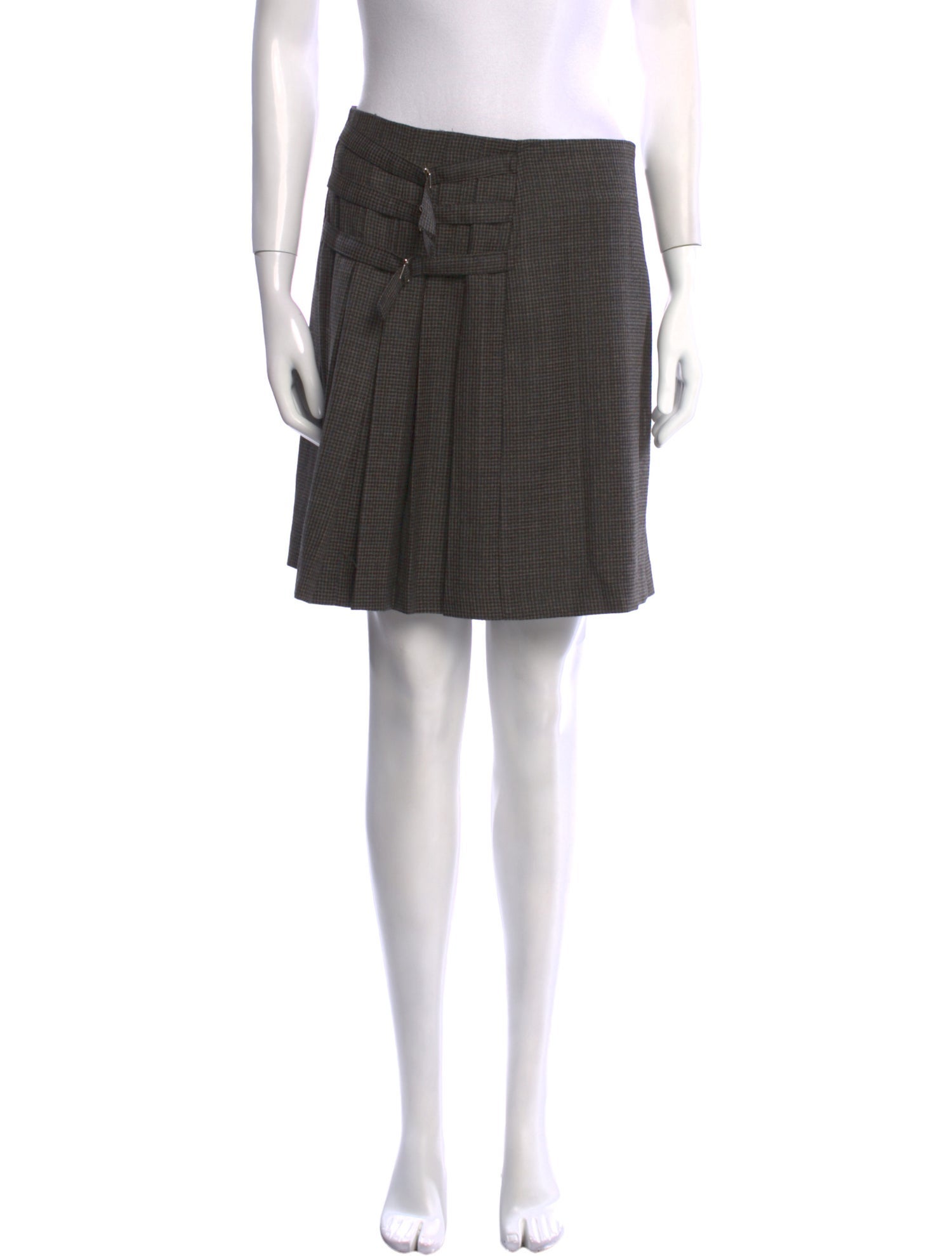 Sandro Pleated Accents Mini Skirt