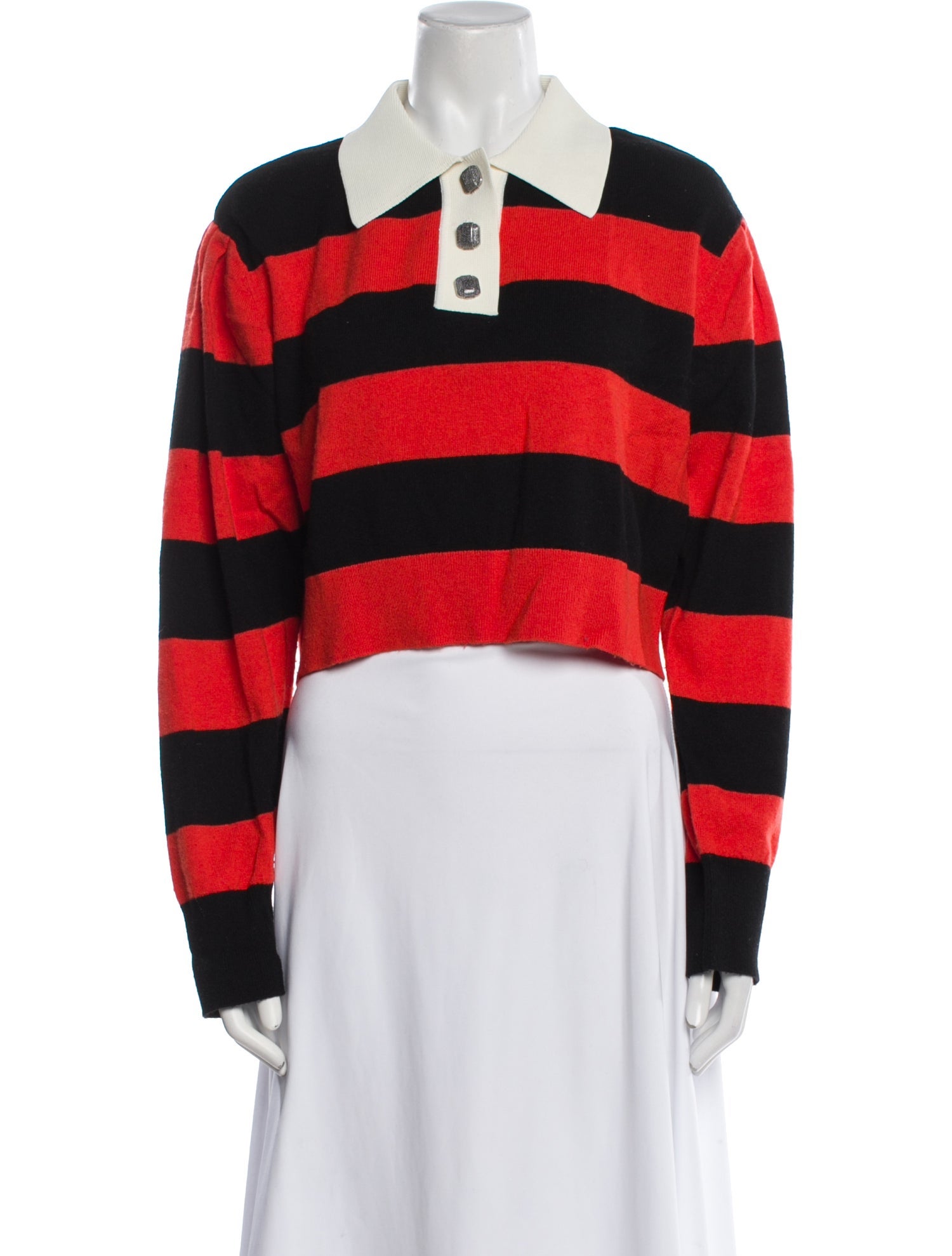 Sandro Wool Striped Polo