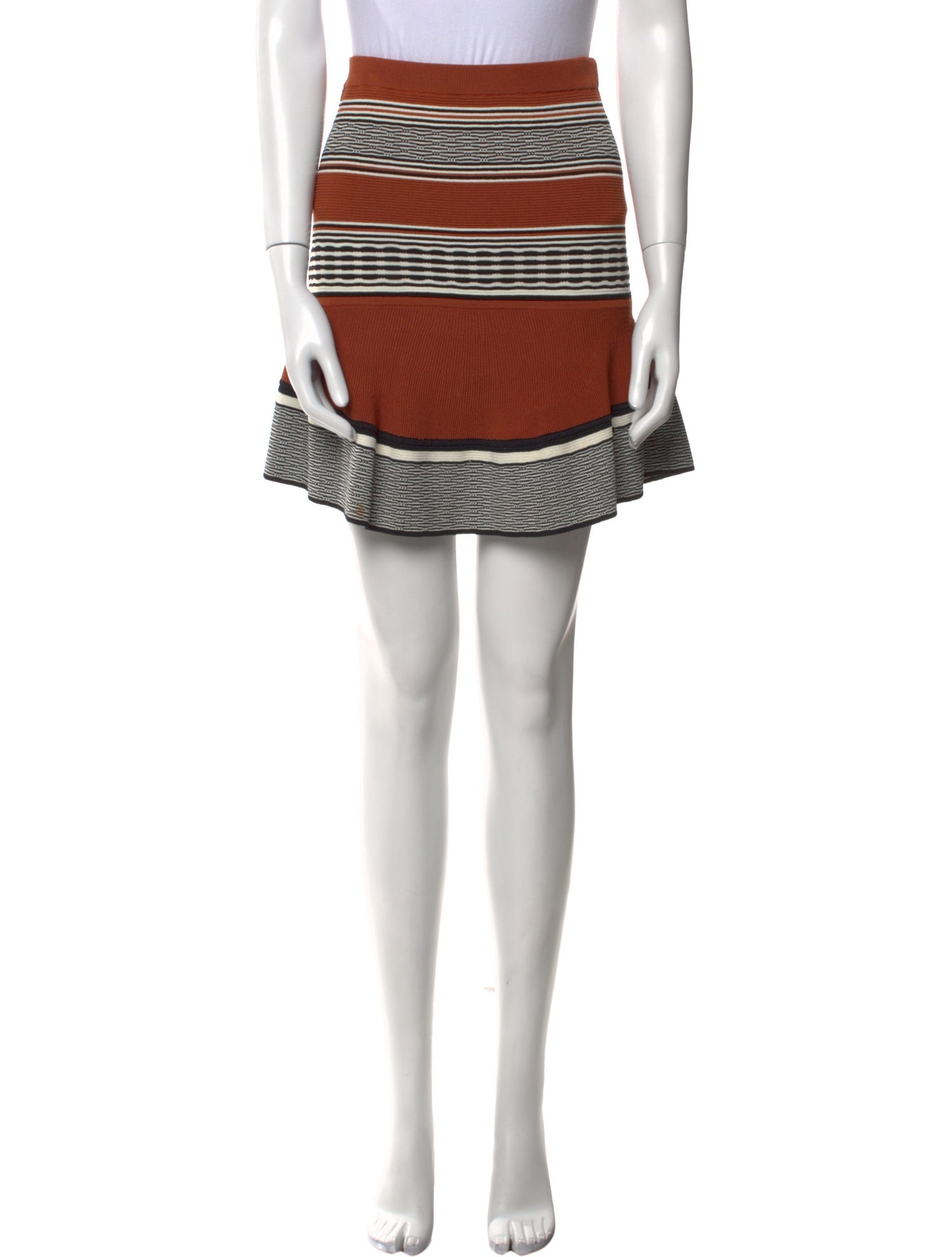 Sandro Striped Mini Skirt