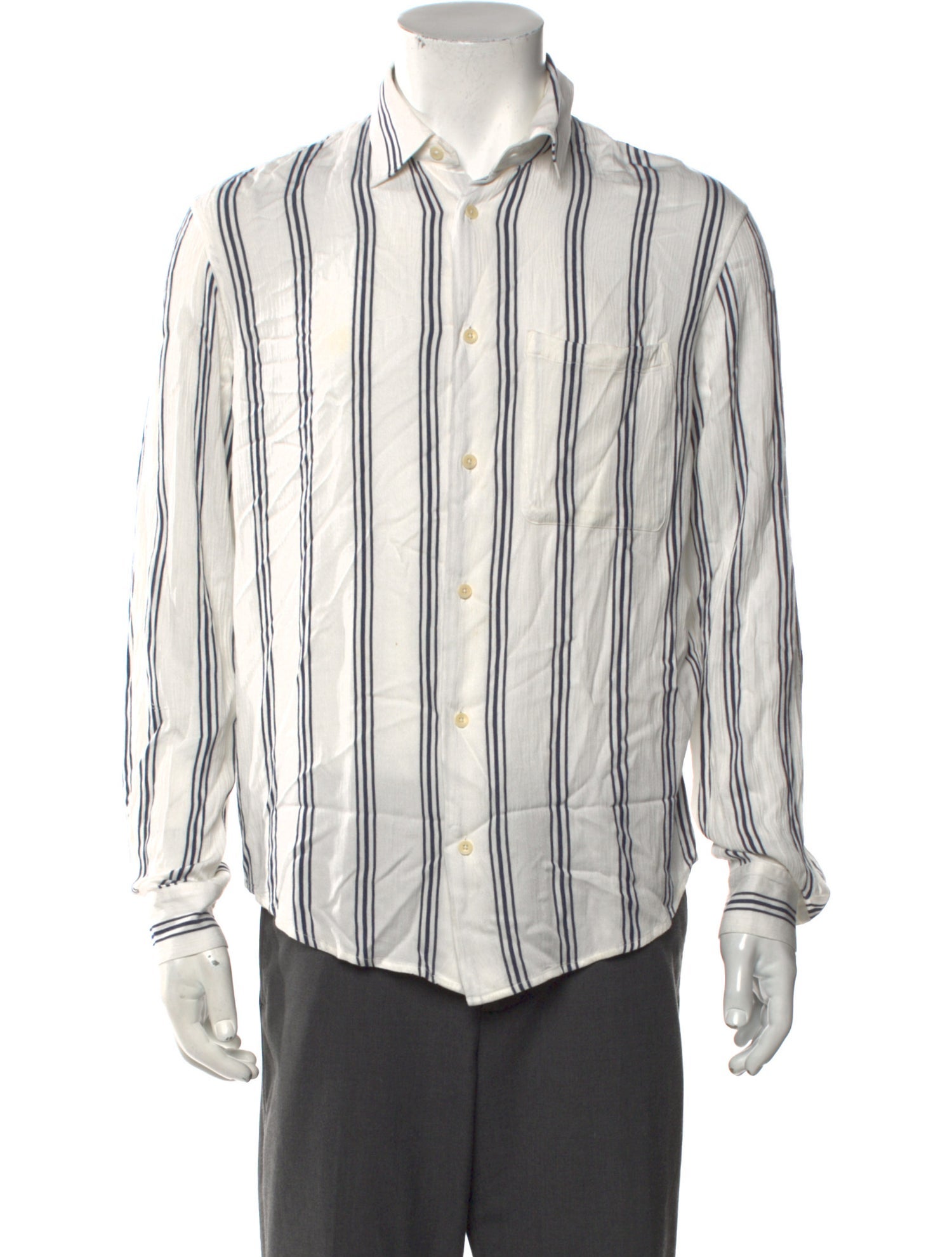 Sandro Striped Long Sleeve Shirt