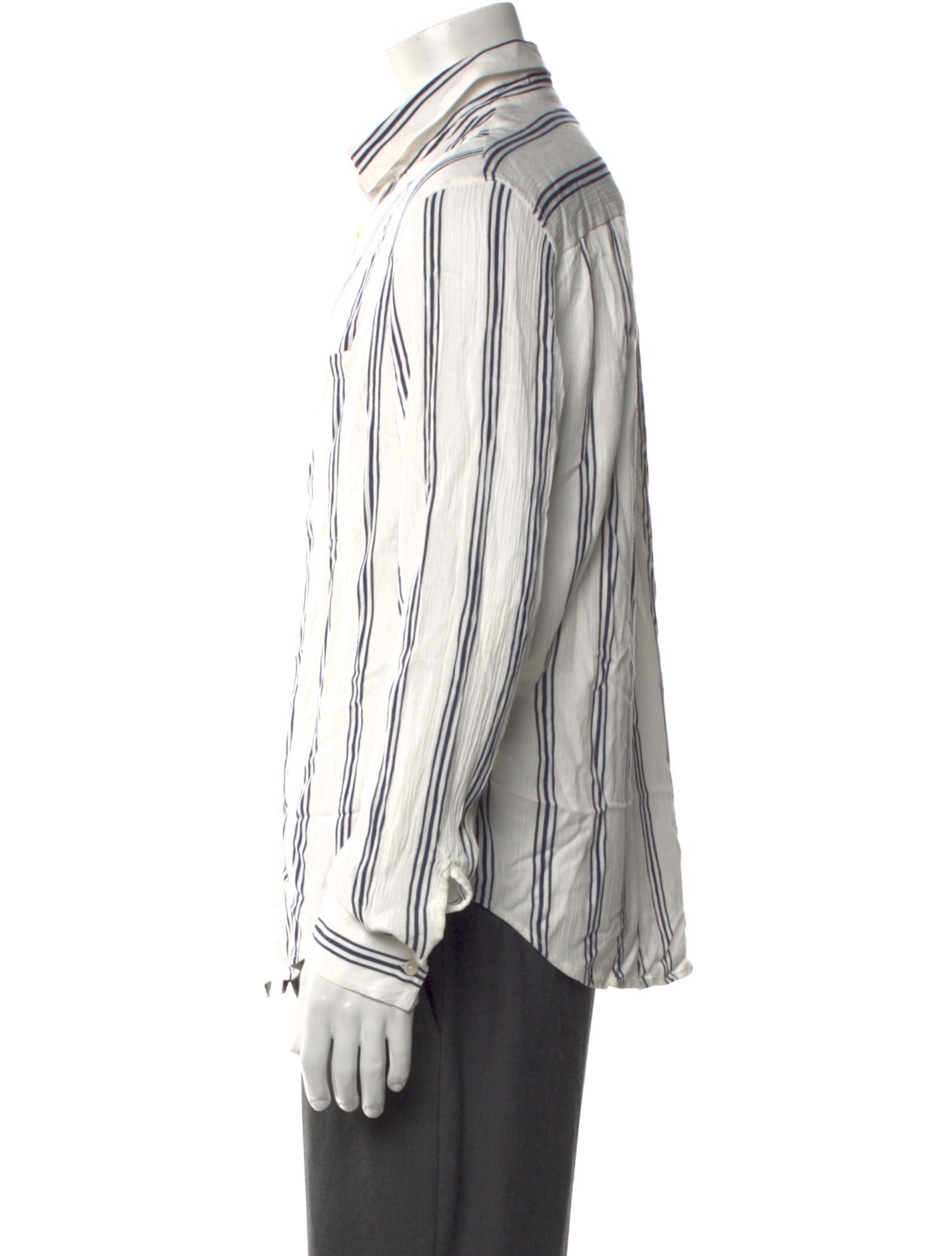 Sandro Striped Long Sleeve Shirt