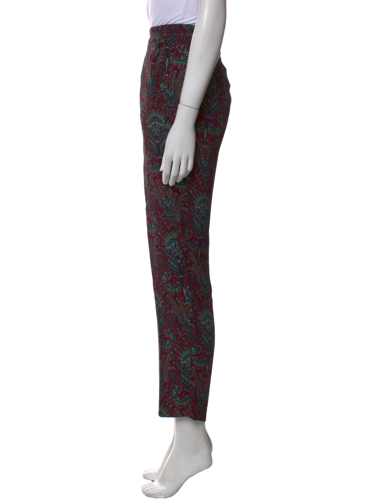 Sandro Silk Straight Leg Pants
