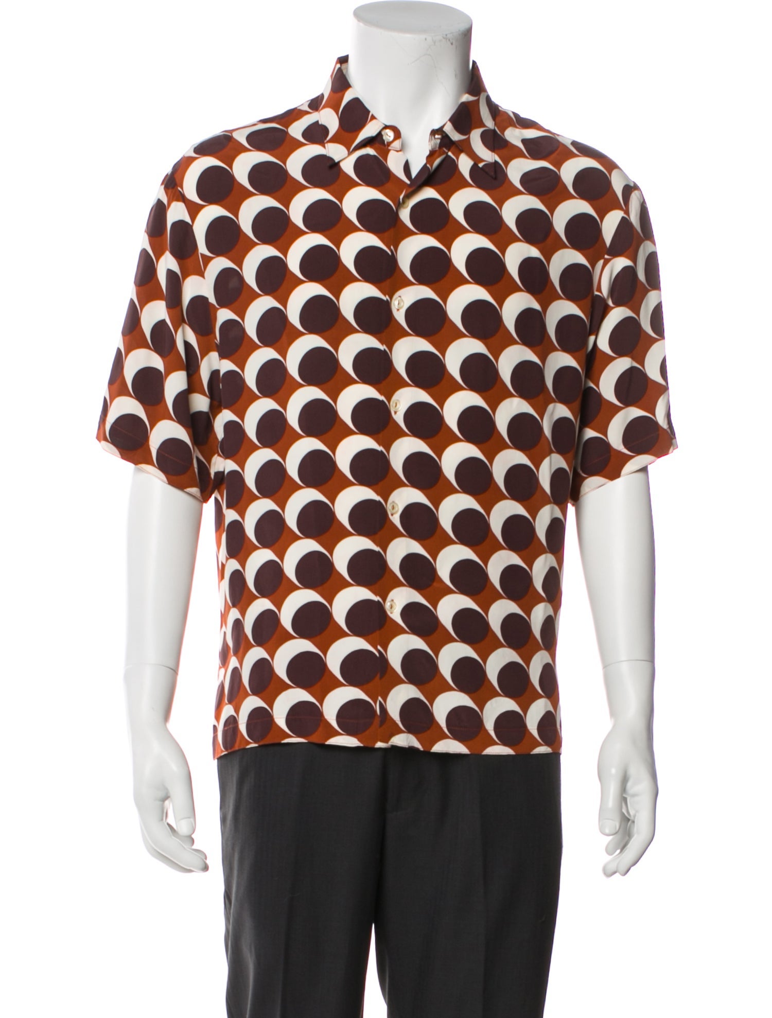 Sandro Printed Short Sleeve Shirt