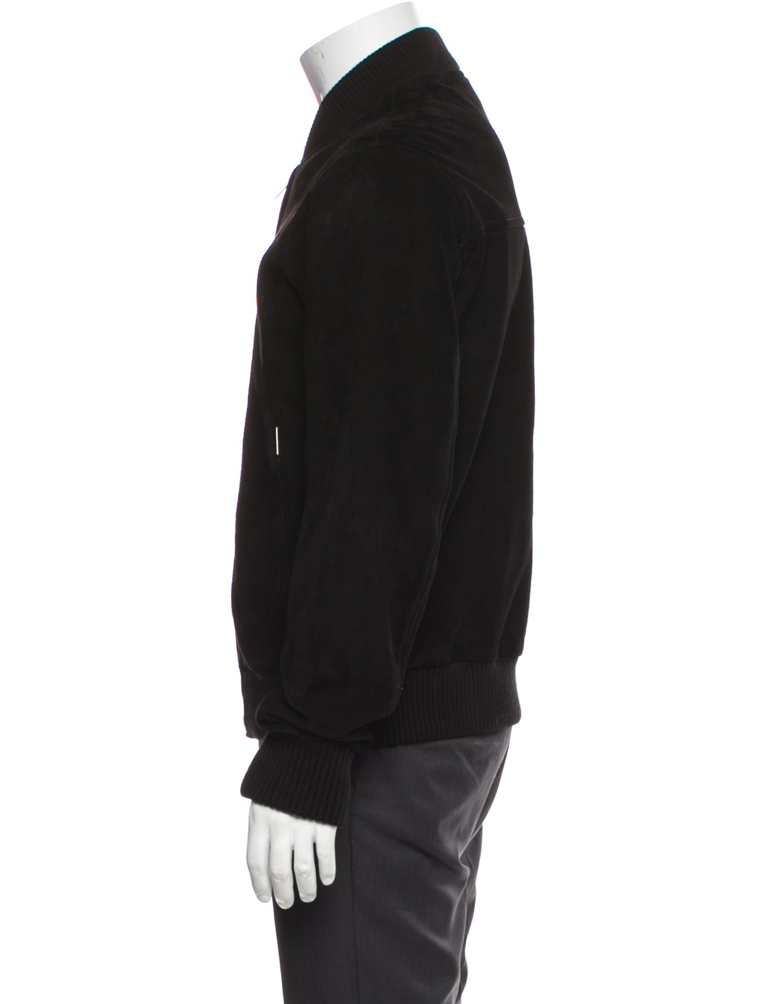 Sandro Goat Leather Bomber Jacket