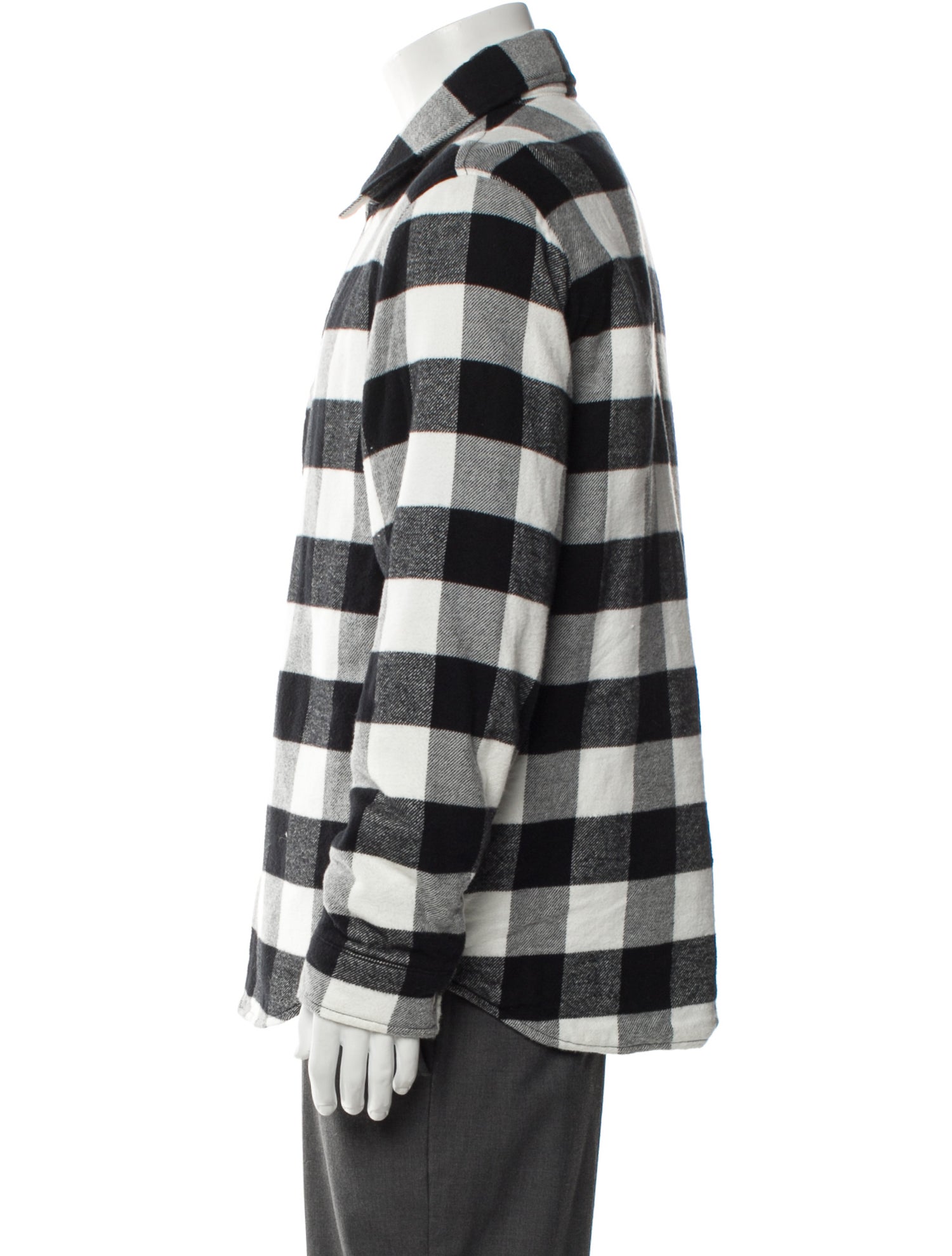 Sandro Plaid Print Trucker Jacket