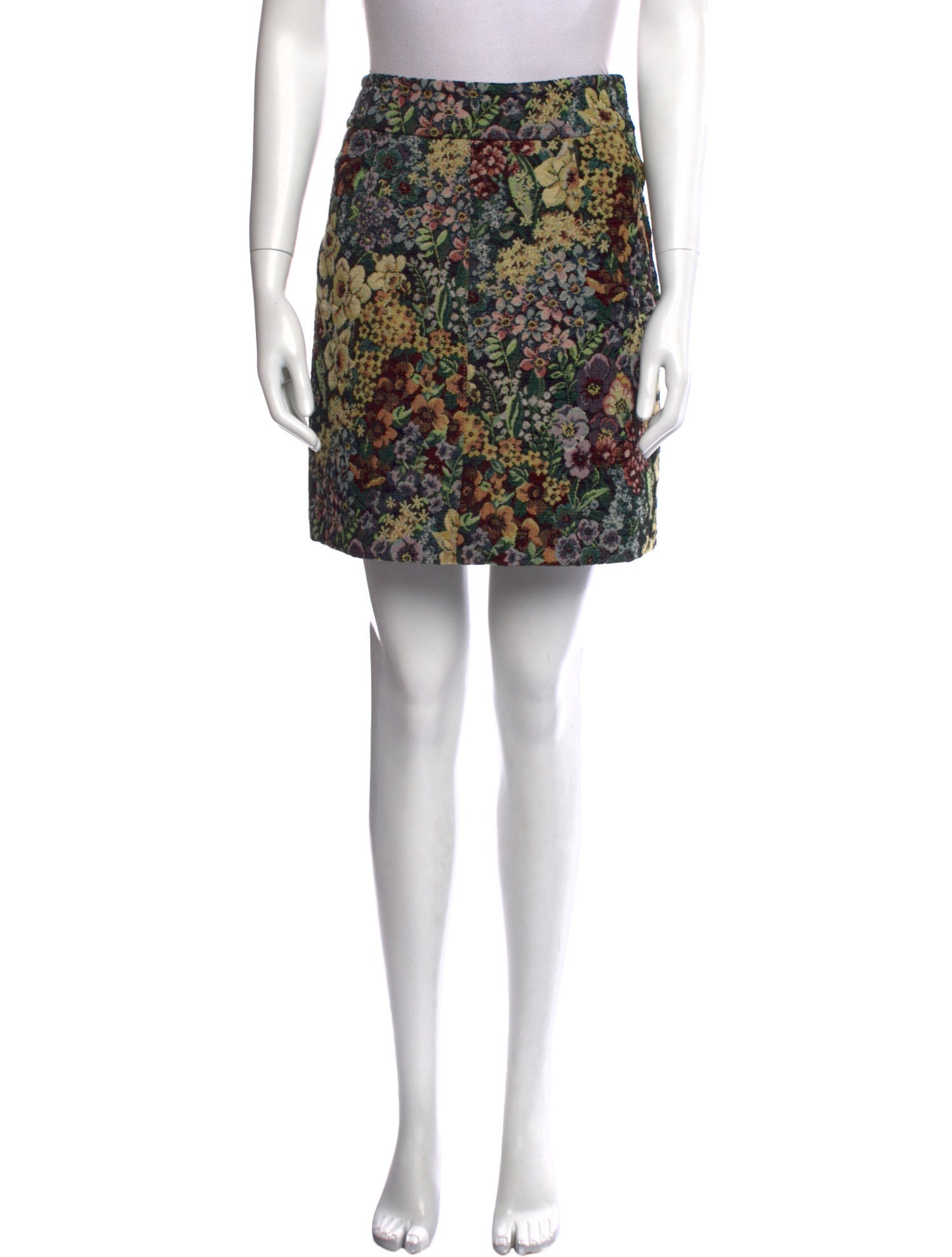 Sandro Floral Print Mini Skirt