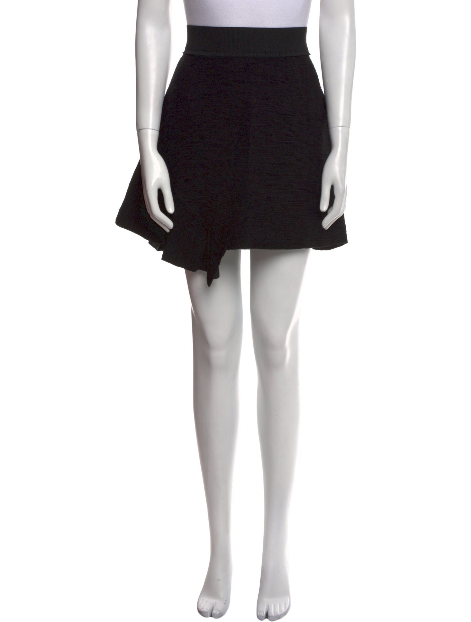 Sandro Ruffle Embellishment Knee-Length Skirt