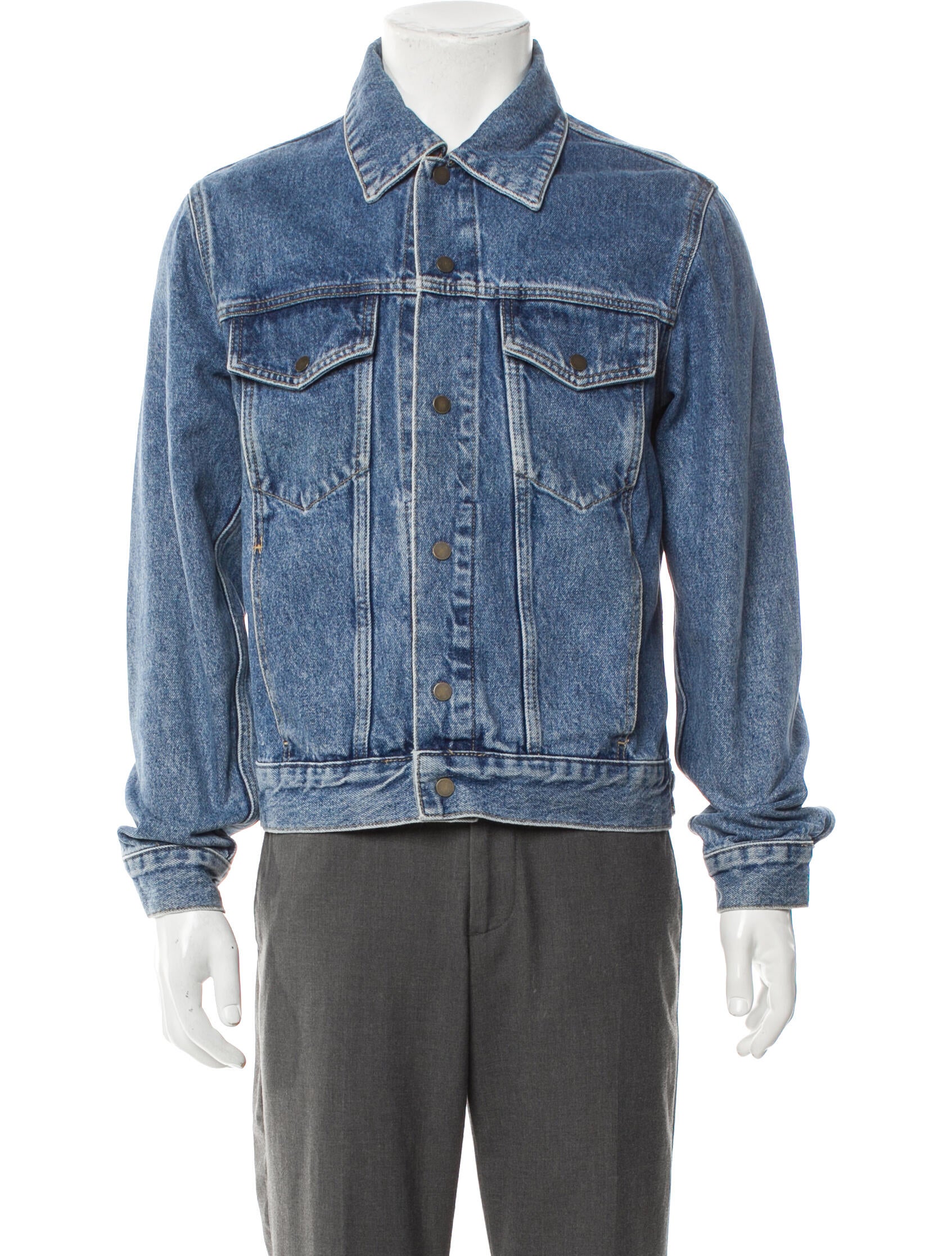 Sandro Graphic Print Denim Jacket