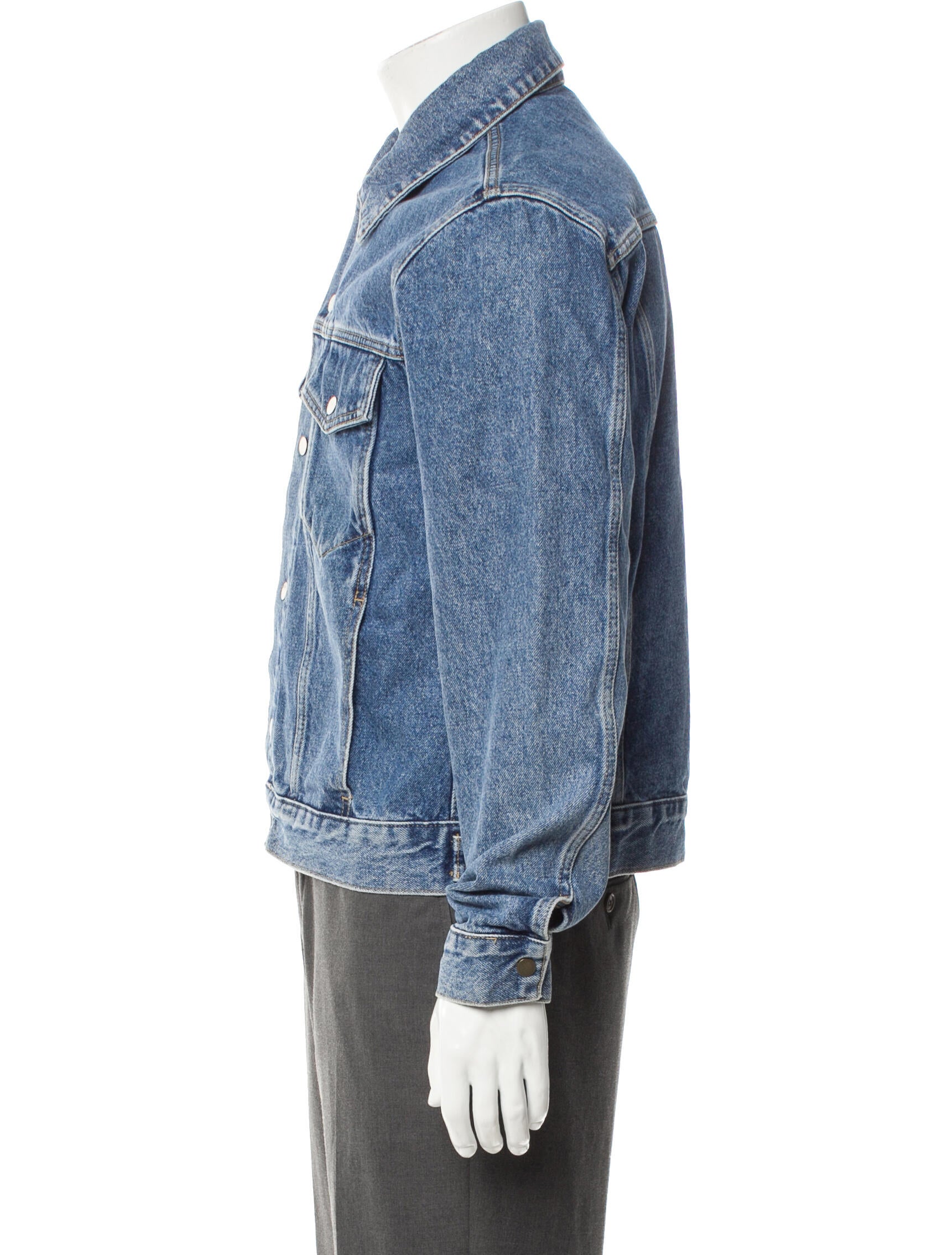 Sandro Graphic Print Denim Jacket