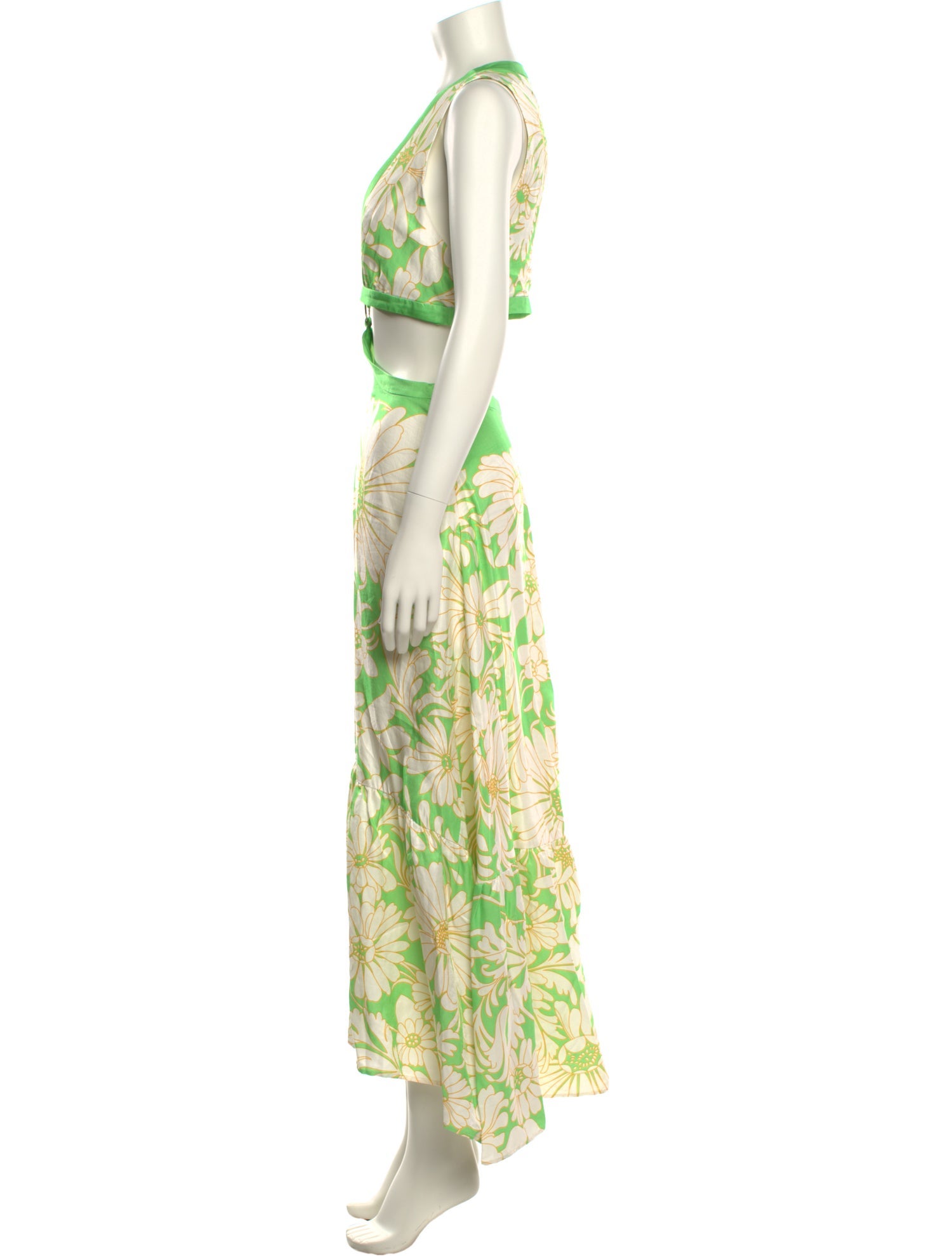 Sandro Floral Print Long Dress w/ Tags