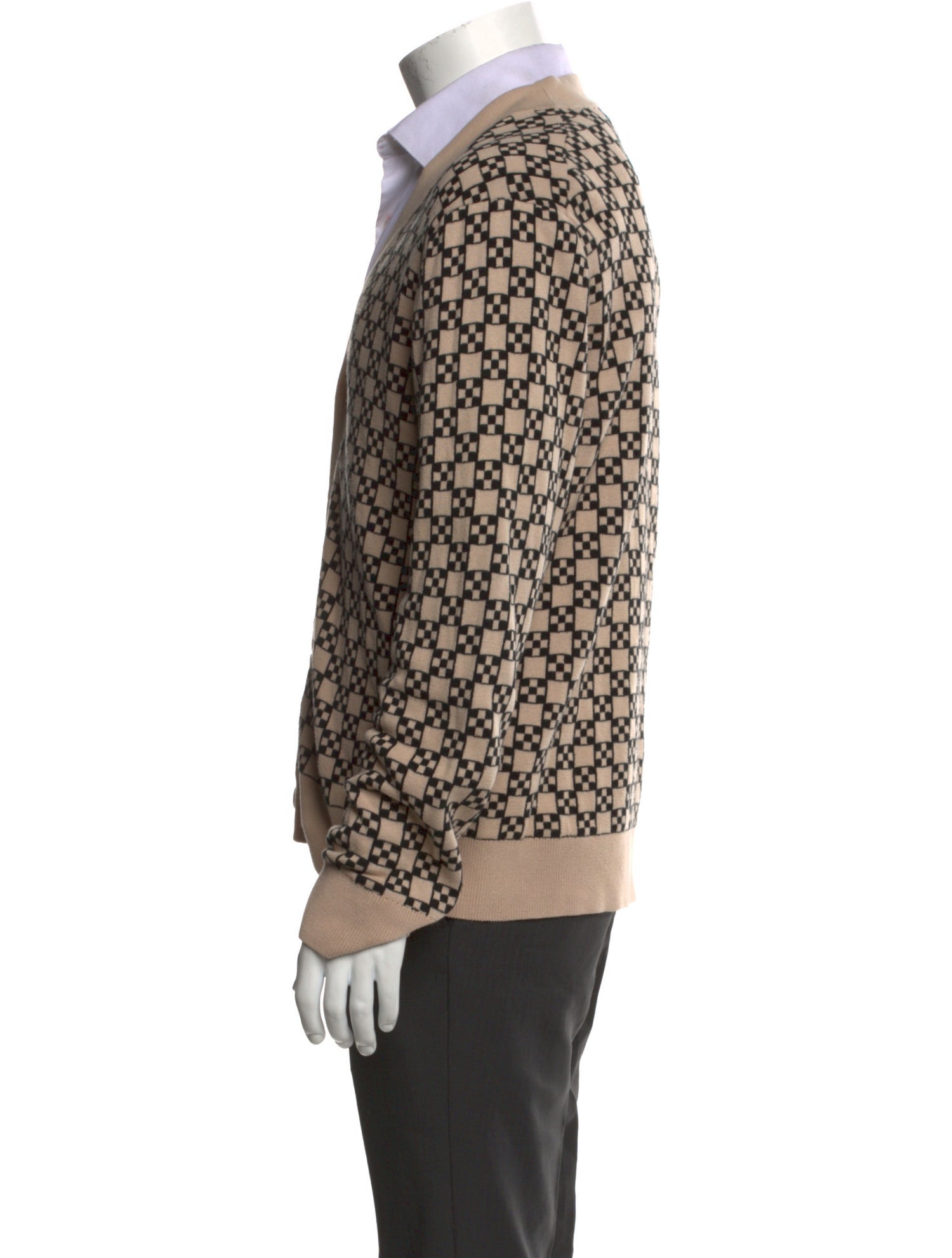 Sandro Printed V-Neck Cardigan