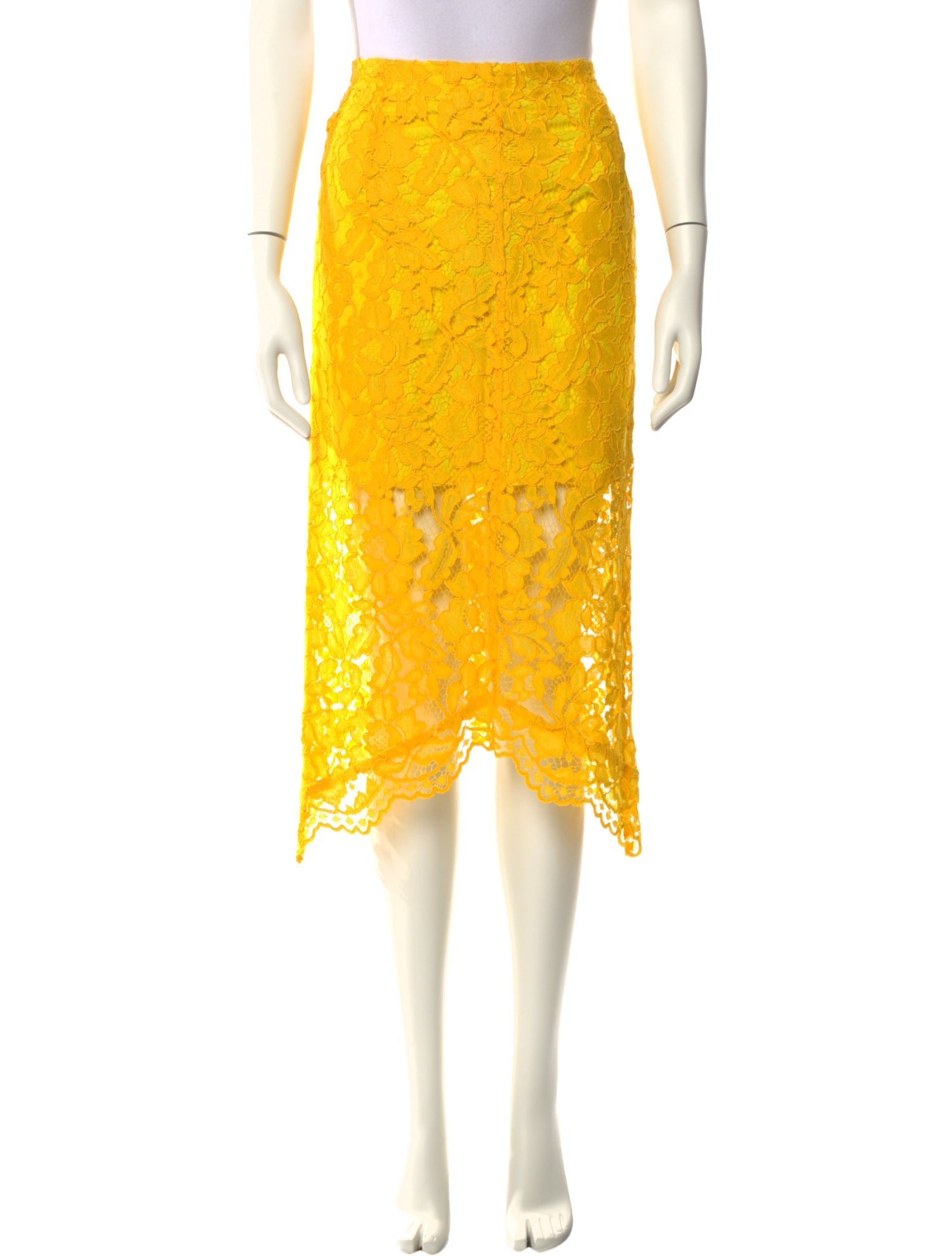 Sandro Lace Pattern Knee-Length Skirt