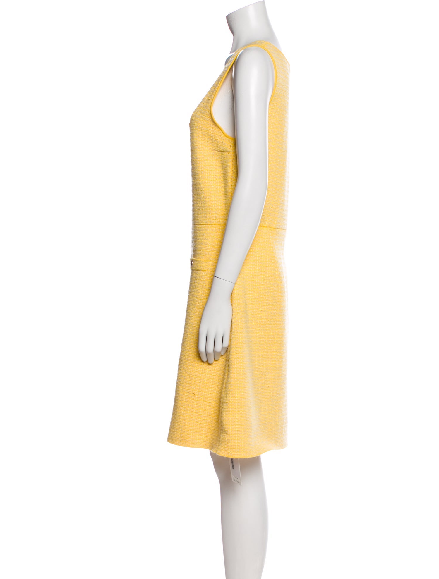 Sandro Square Neckline Knee-Length Dress