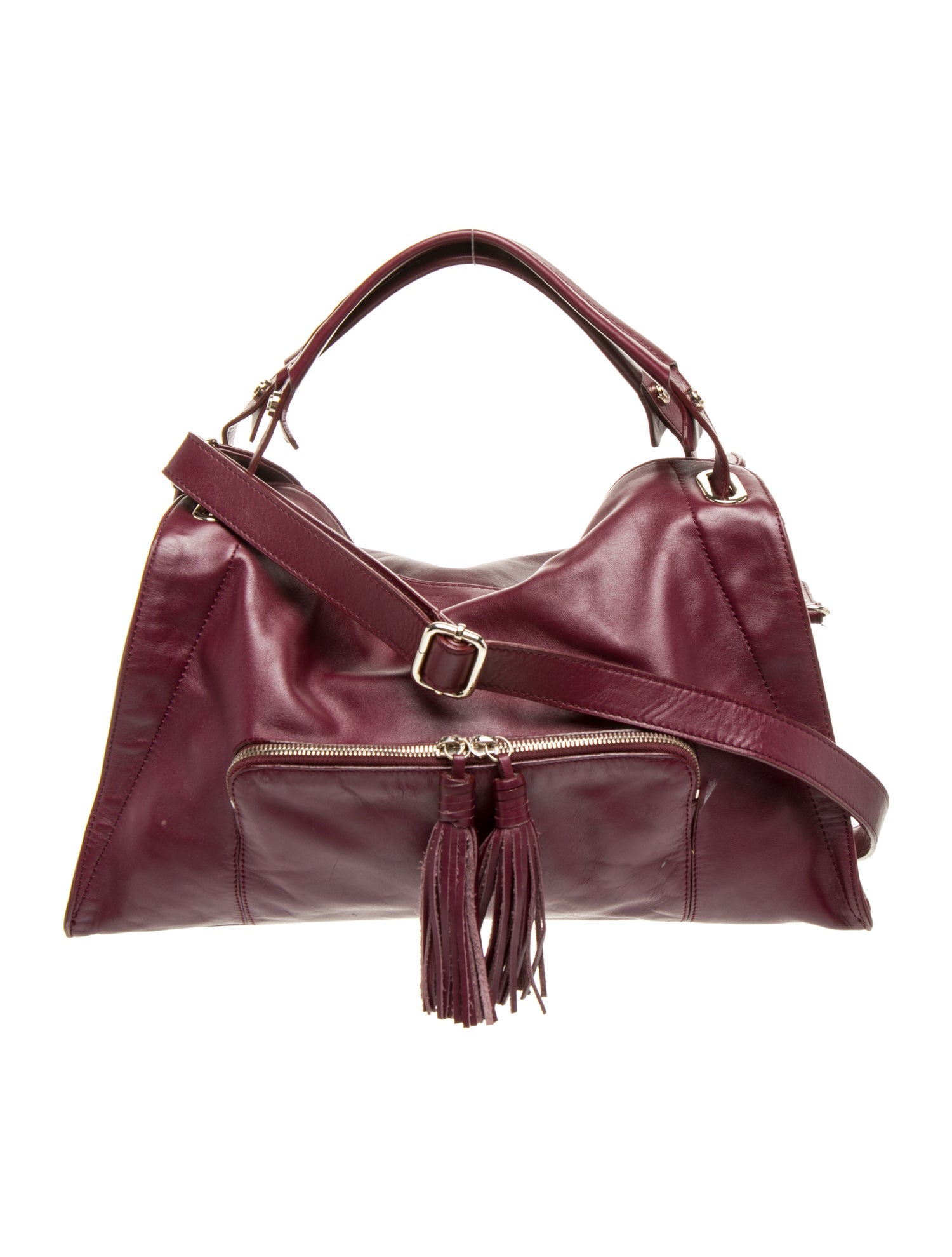 Sandro Leather Top Handle Bag