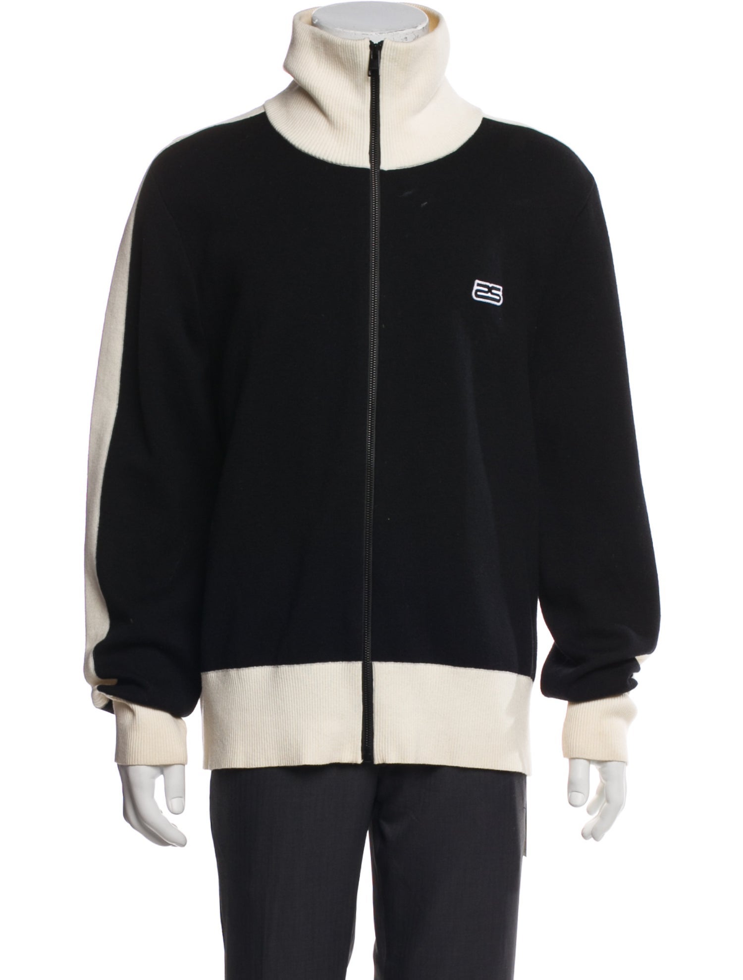 Sandro Colorblock Pattern Bomber Jacket