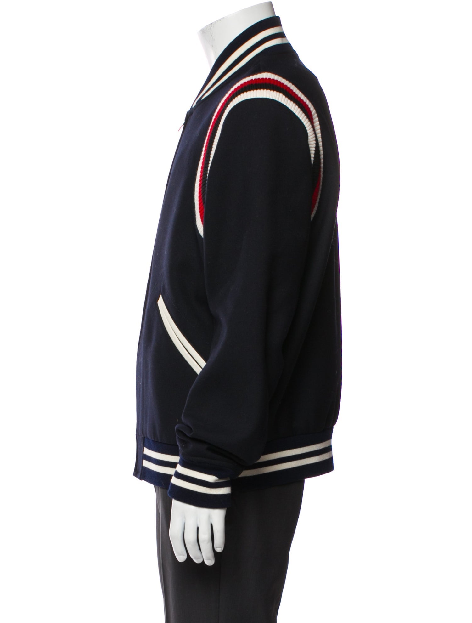 Sandro Striped Bomber Jacket