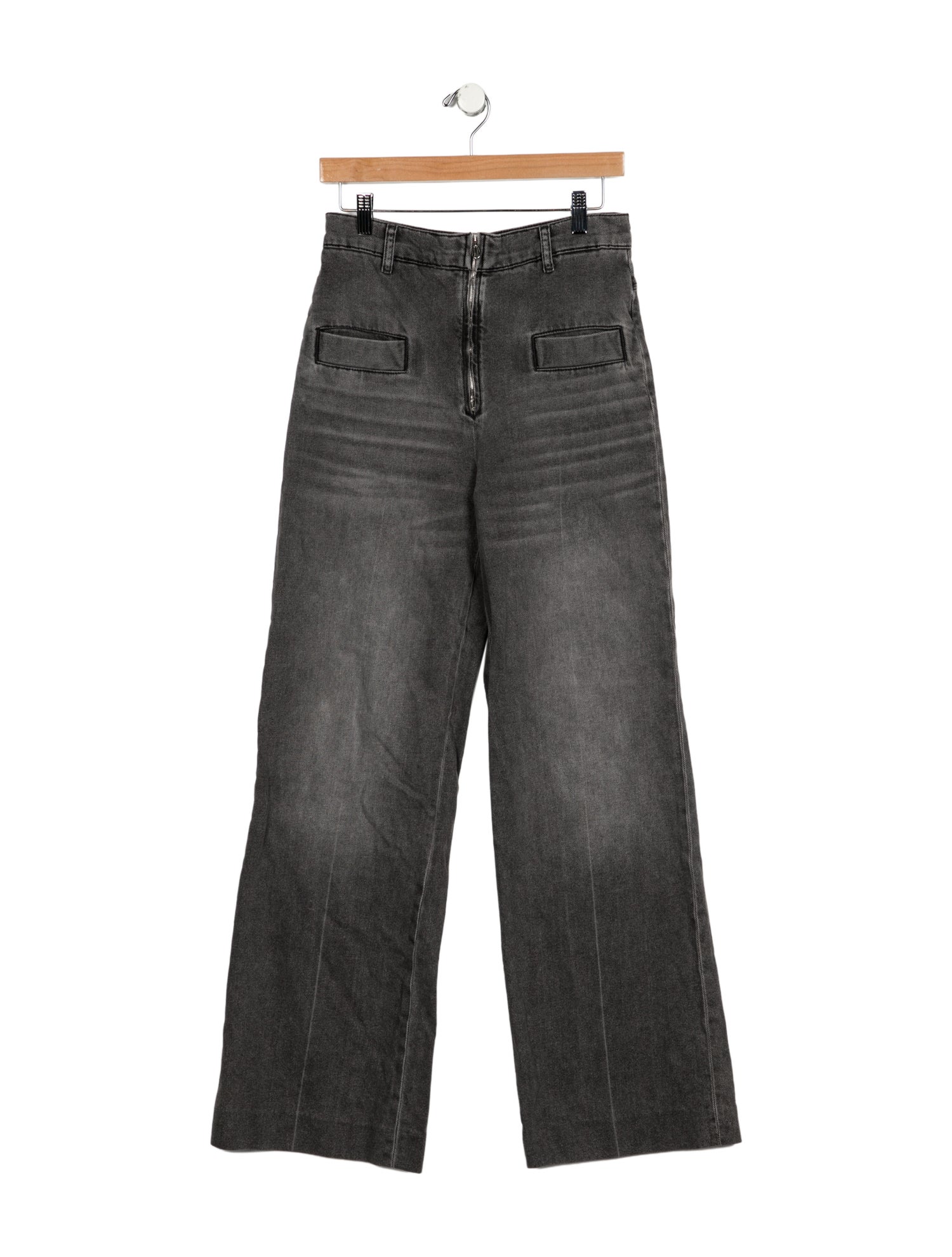 Sandro High-Rise Wide Leg Jeans