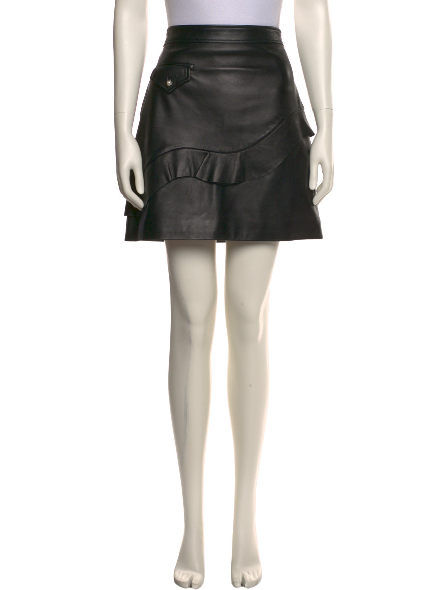 Sandro Leather Mini Skirt