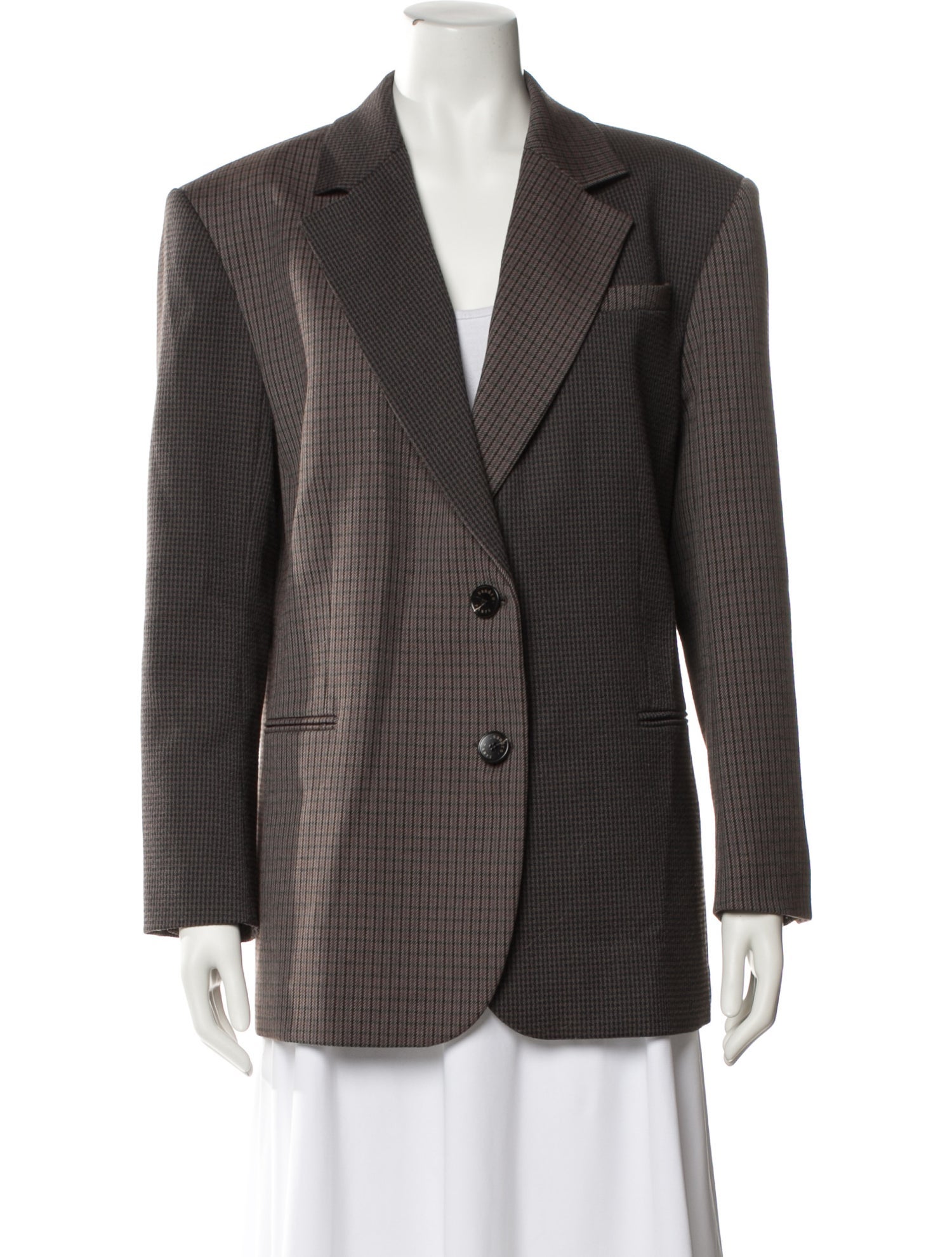 Sandro Houndstooth Print Blazer
