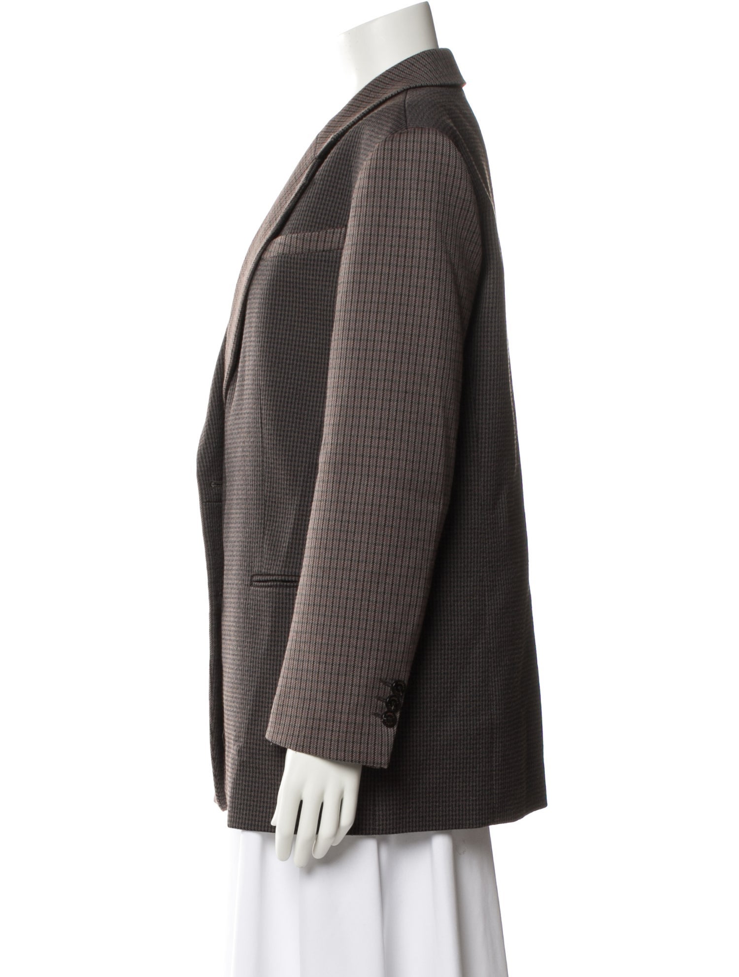 Sandro Houndstooth Print Blazer