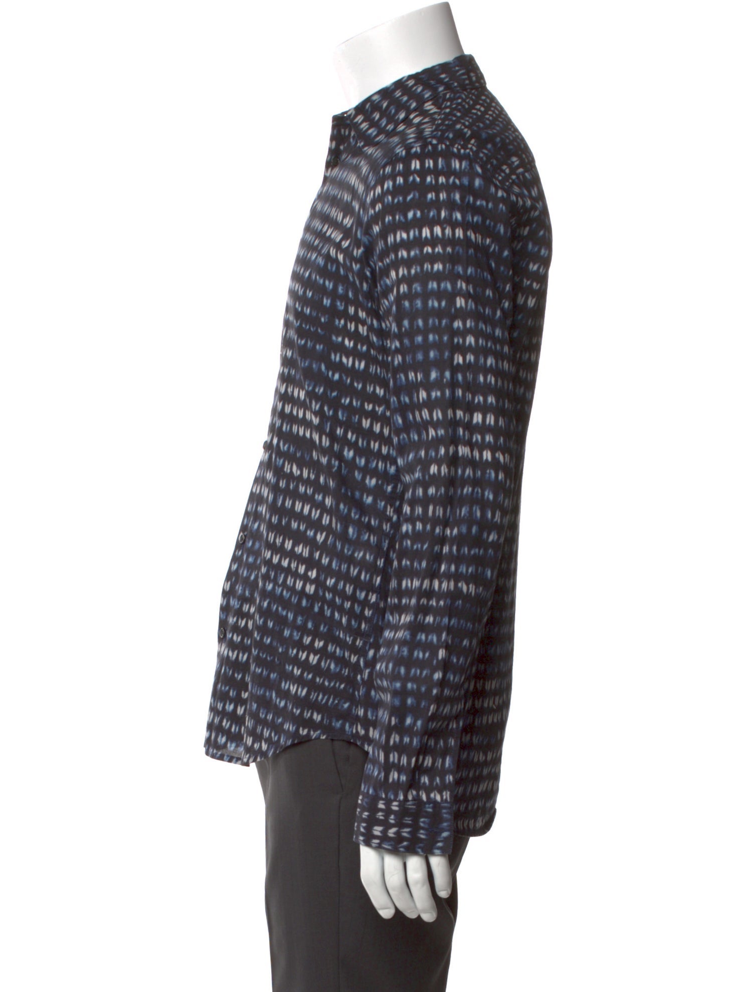 Sandro Plaid Print Long Sleeve Shirt