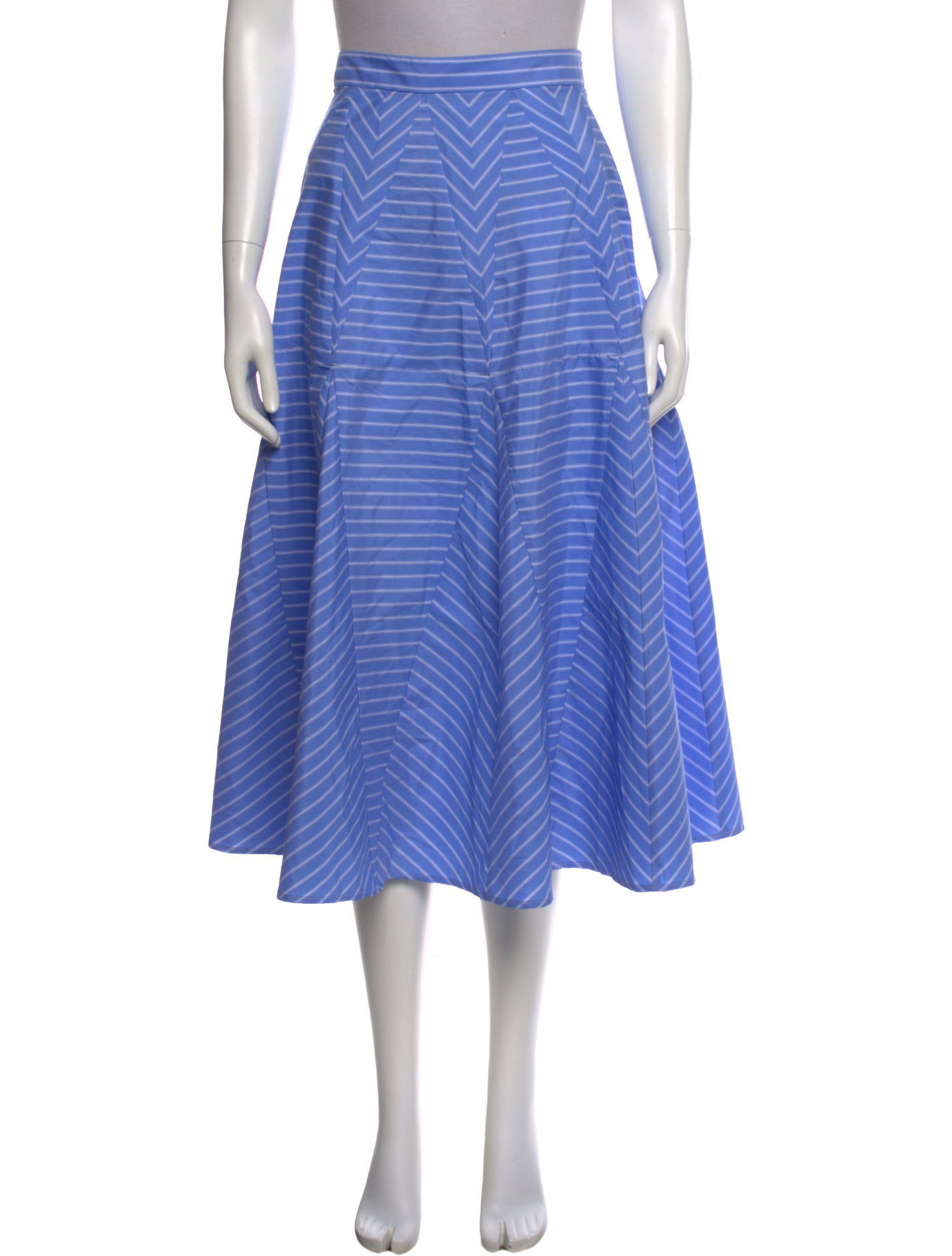 Sandro Striped Midi Length Skirt