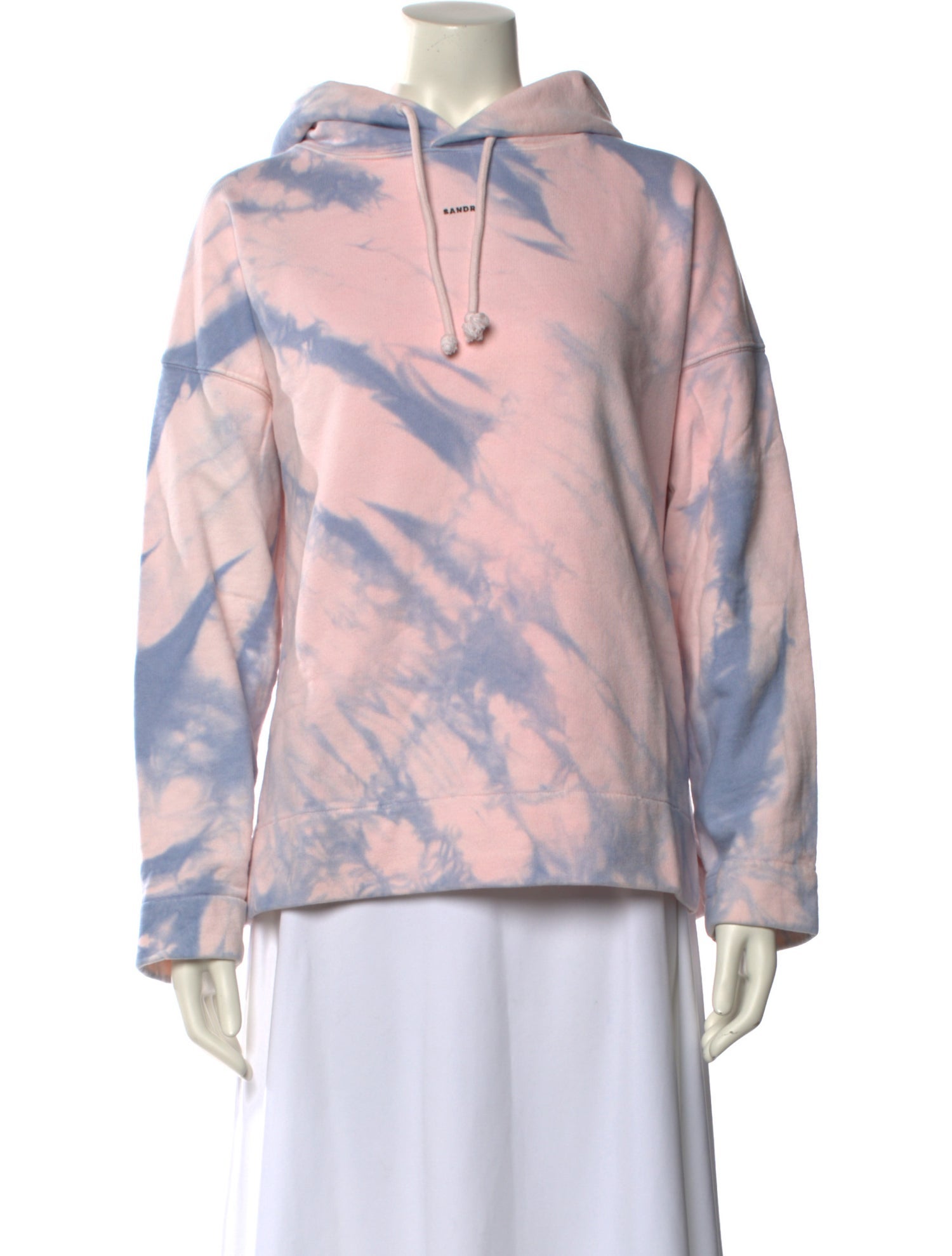 Sandro Tie-Dye Print Crew Neck Sweatshirt