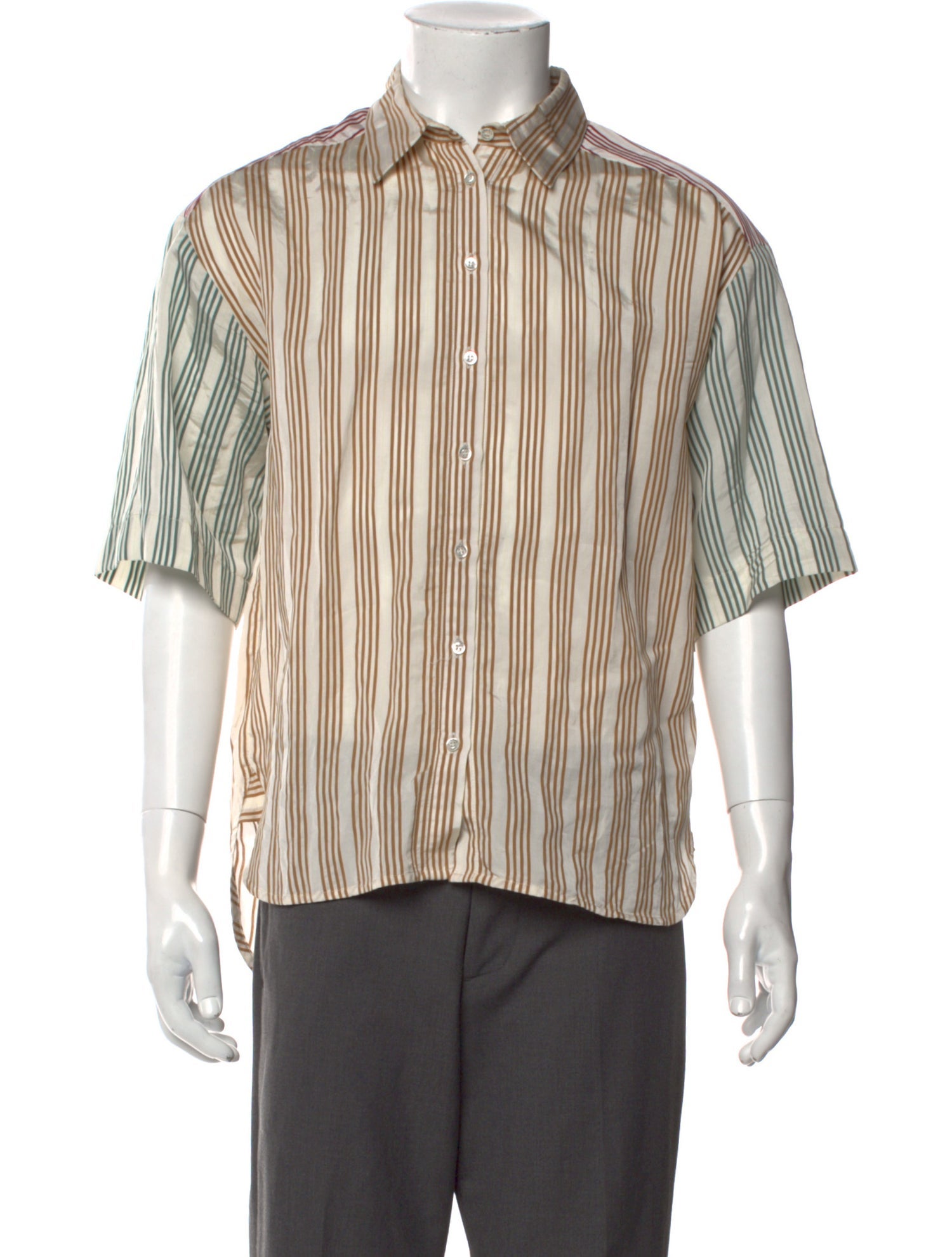 Sandro Striped Short Sleeve Shirt