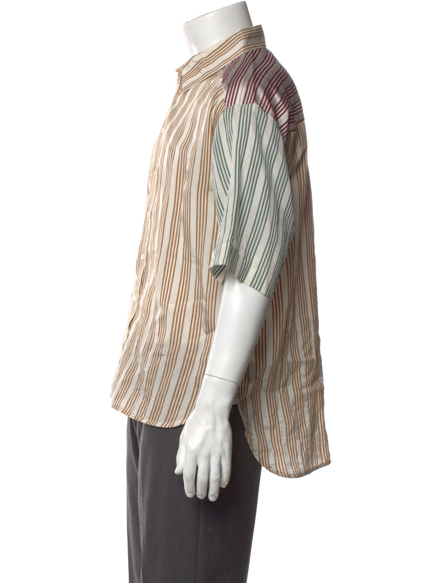 Sandro Striped Short Sleeve Shirt