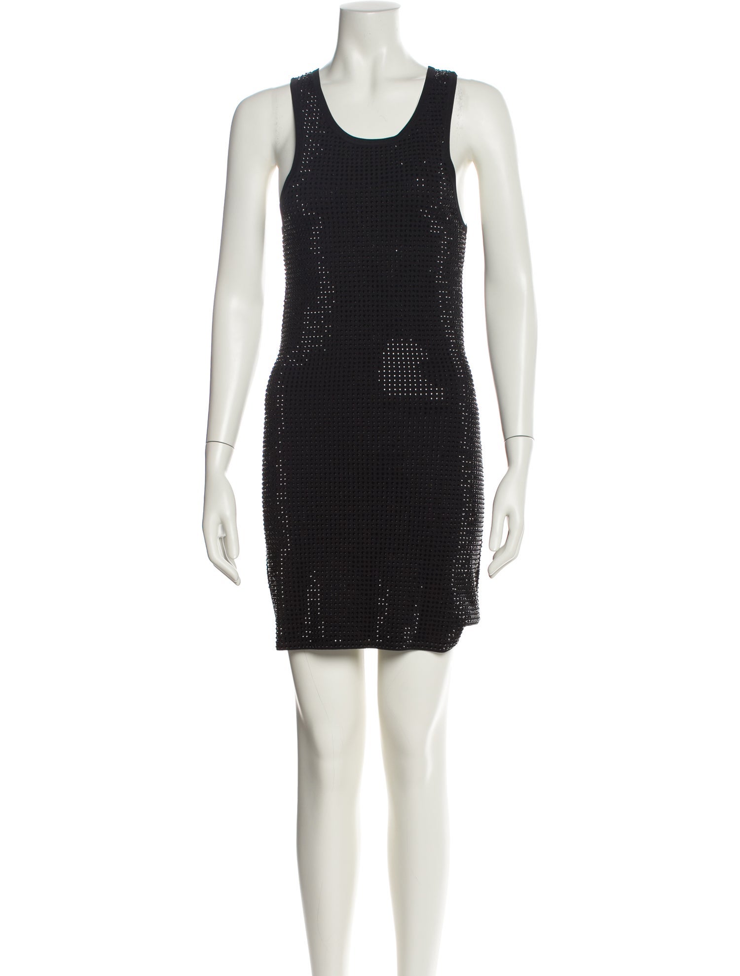 Sandro Scoop Neck Mini Dress